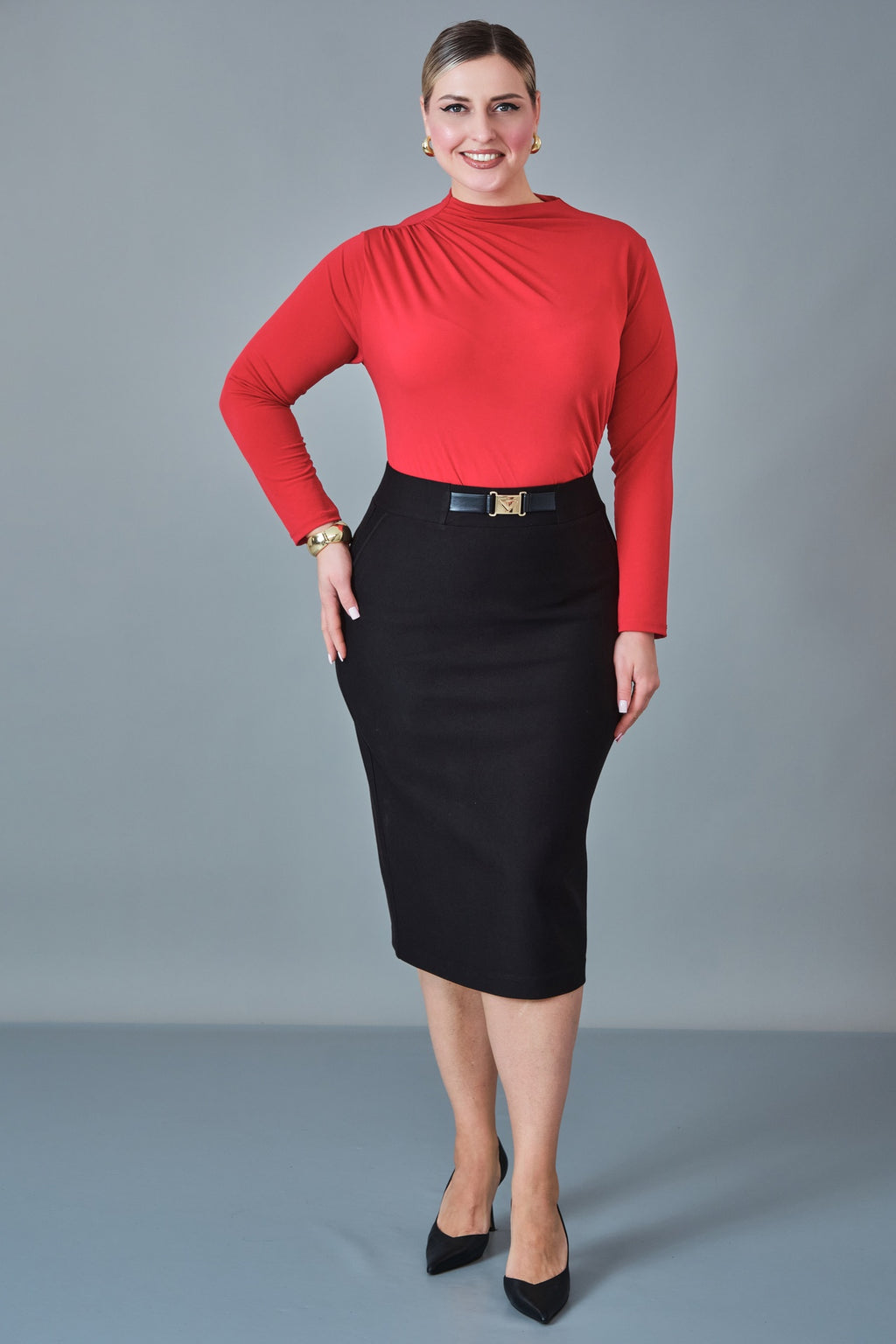 Elitline - Plus Size Skirt (ELT27K2-01-4047)