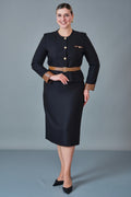 Hatunca - Plus Size Suit (HTC27K184231BB)