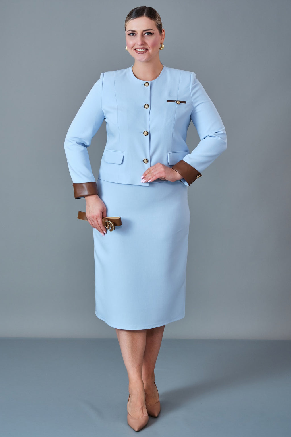 Hatunca - Plus Size Suit (HTC27K184231BB)