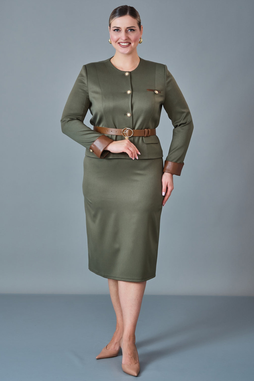 Hatunca - Plus Size Suit (HTC27K184231BB)