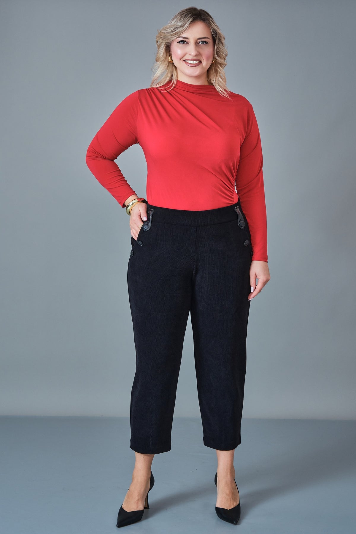 Elitline - Plus Size Trousers (ELT27K1-15-4157)