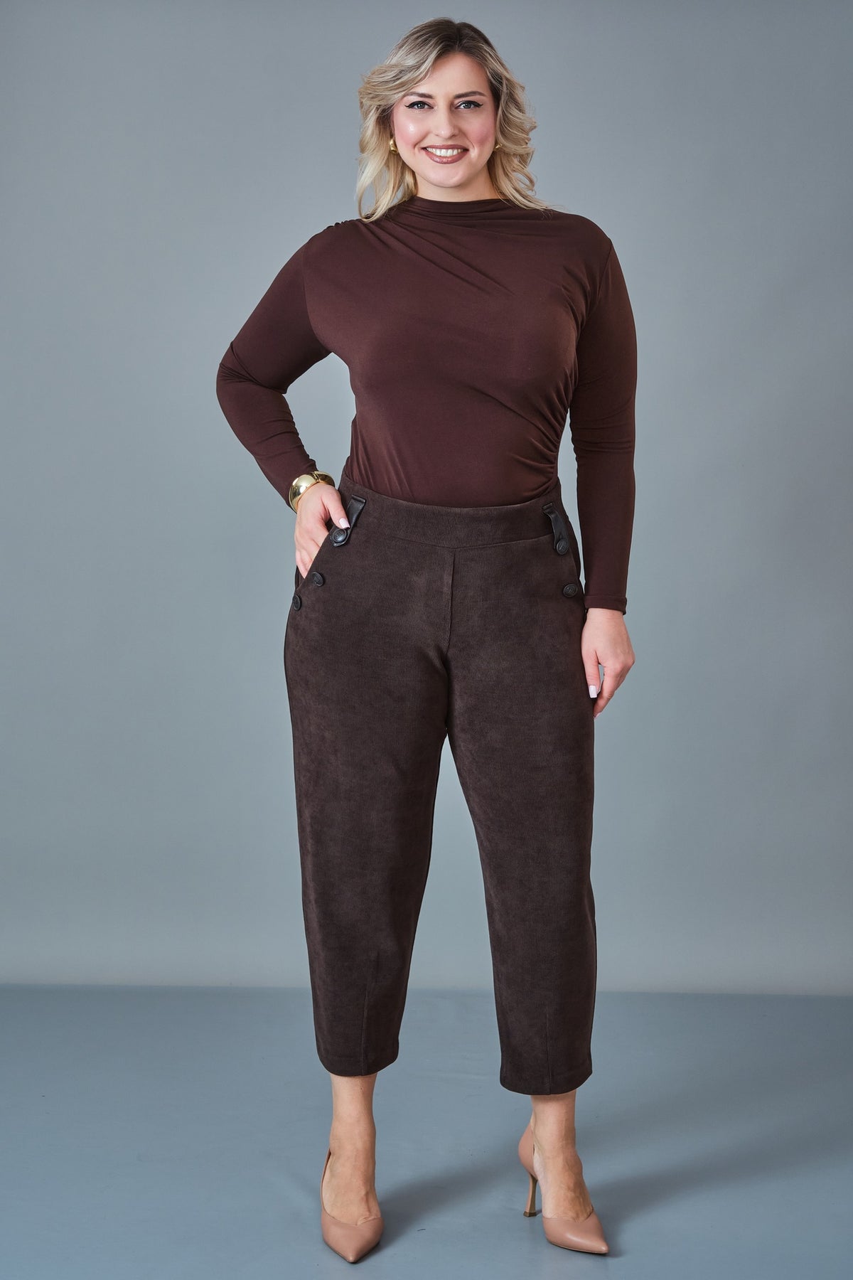 Elitline - Plus Size Trousers (ELT27K1-15-4157)