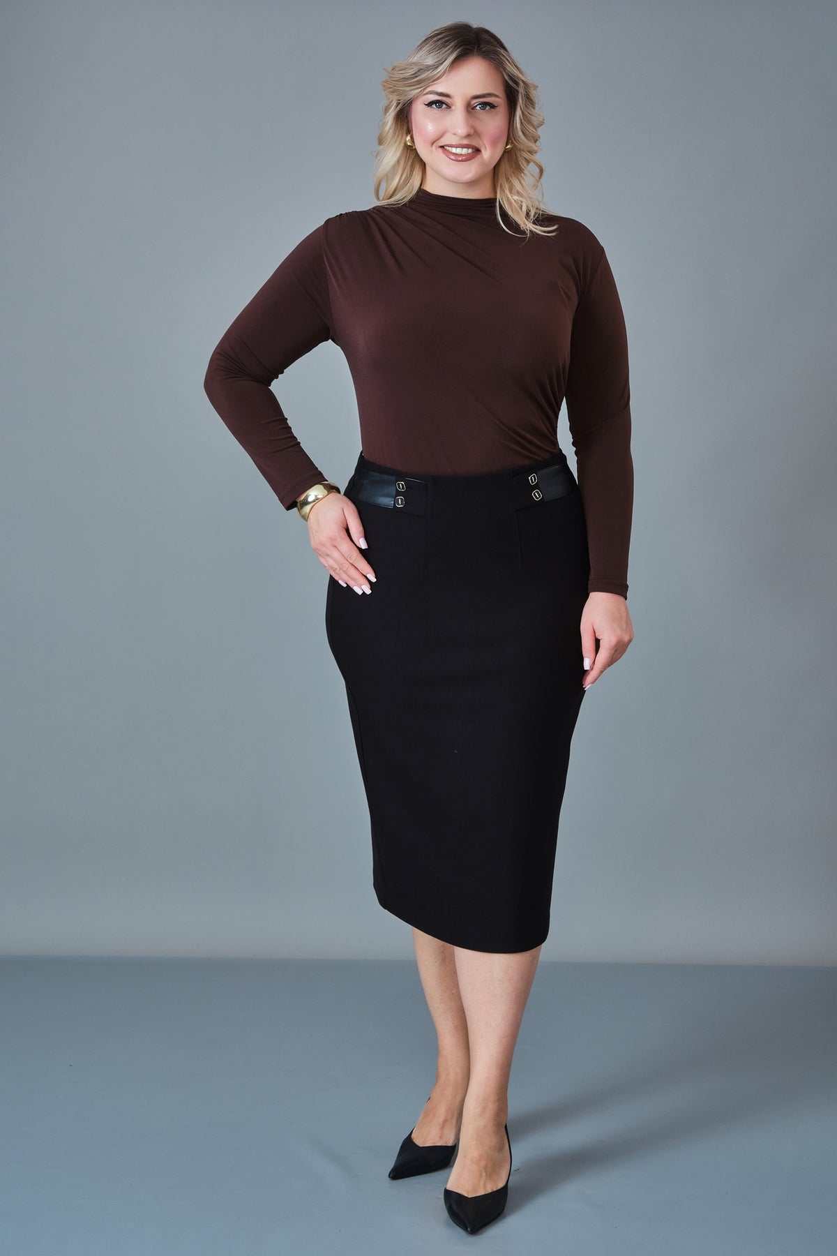 Elitline - Plus Size Skirt (ELT27K2-01-4046)