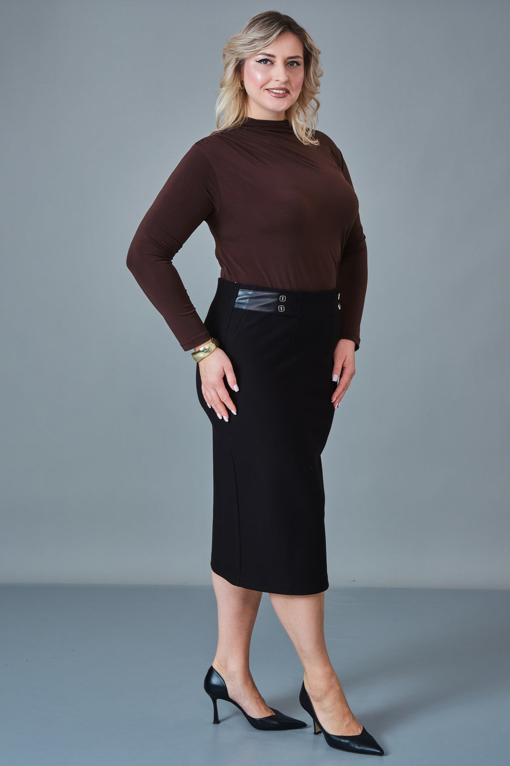 Elitline - Plus Size Skirt (ELT27K2-01-4046)