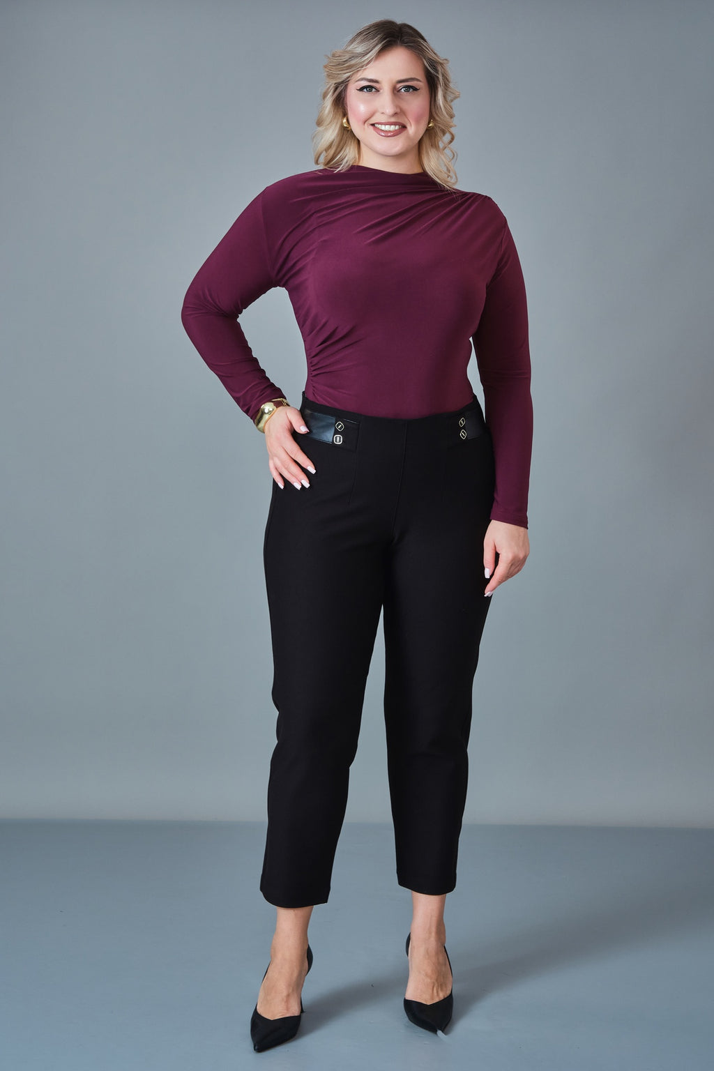 Elitline - Plus Size Trousers (ELT27K1-01-4154)