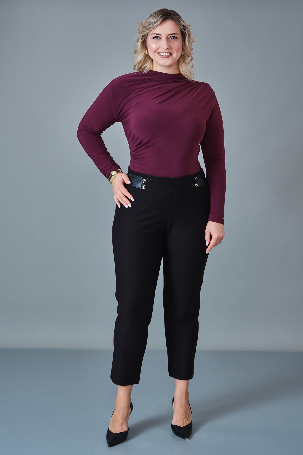 Elitline - Plus Size Trousers (ELT27K1-01-4154)