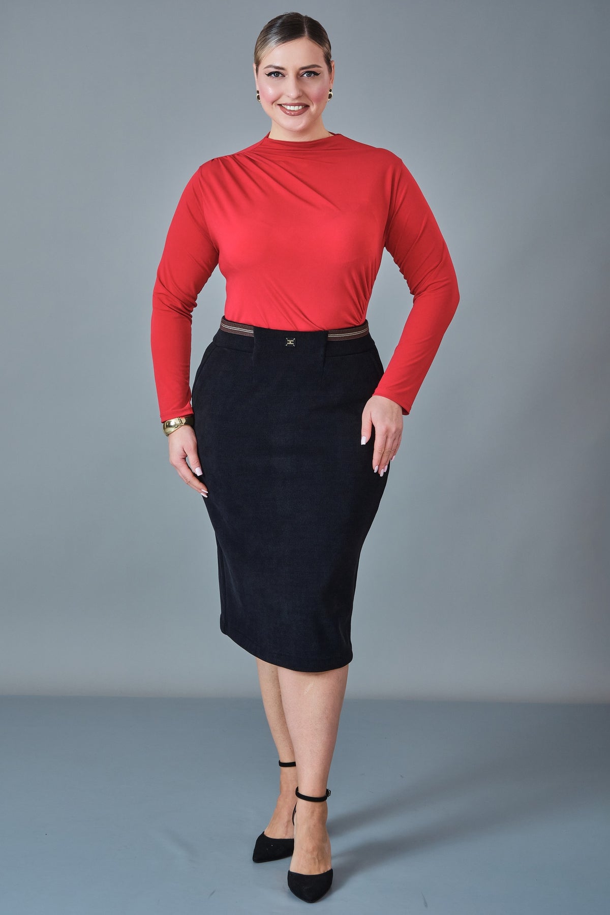 Elitline - Plus Size Skirt (ELT27K2-15-4048)