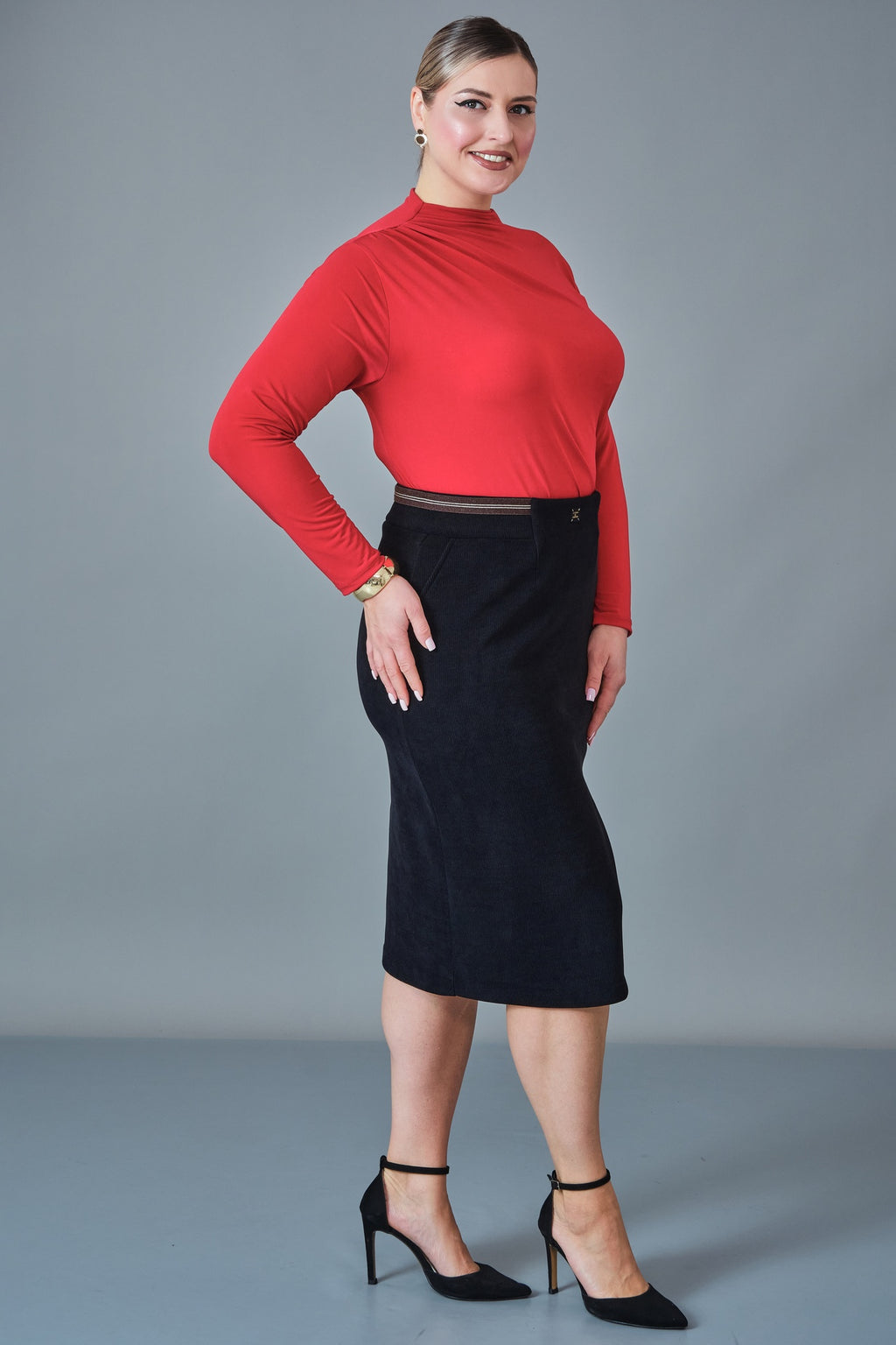Elitline - Plus Size Skirt (ELT27K2-15-4048)