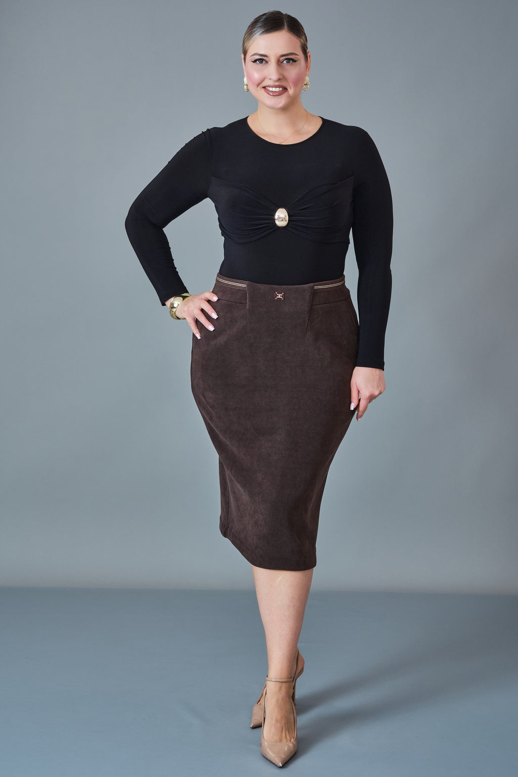 Elitline - Plus Size Skirt (ELT27K2-15-4048)