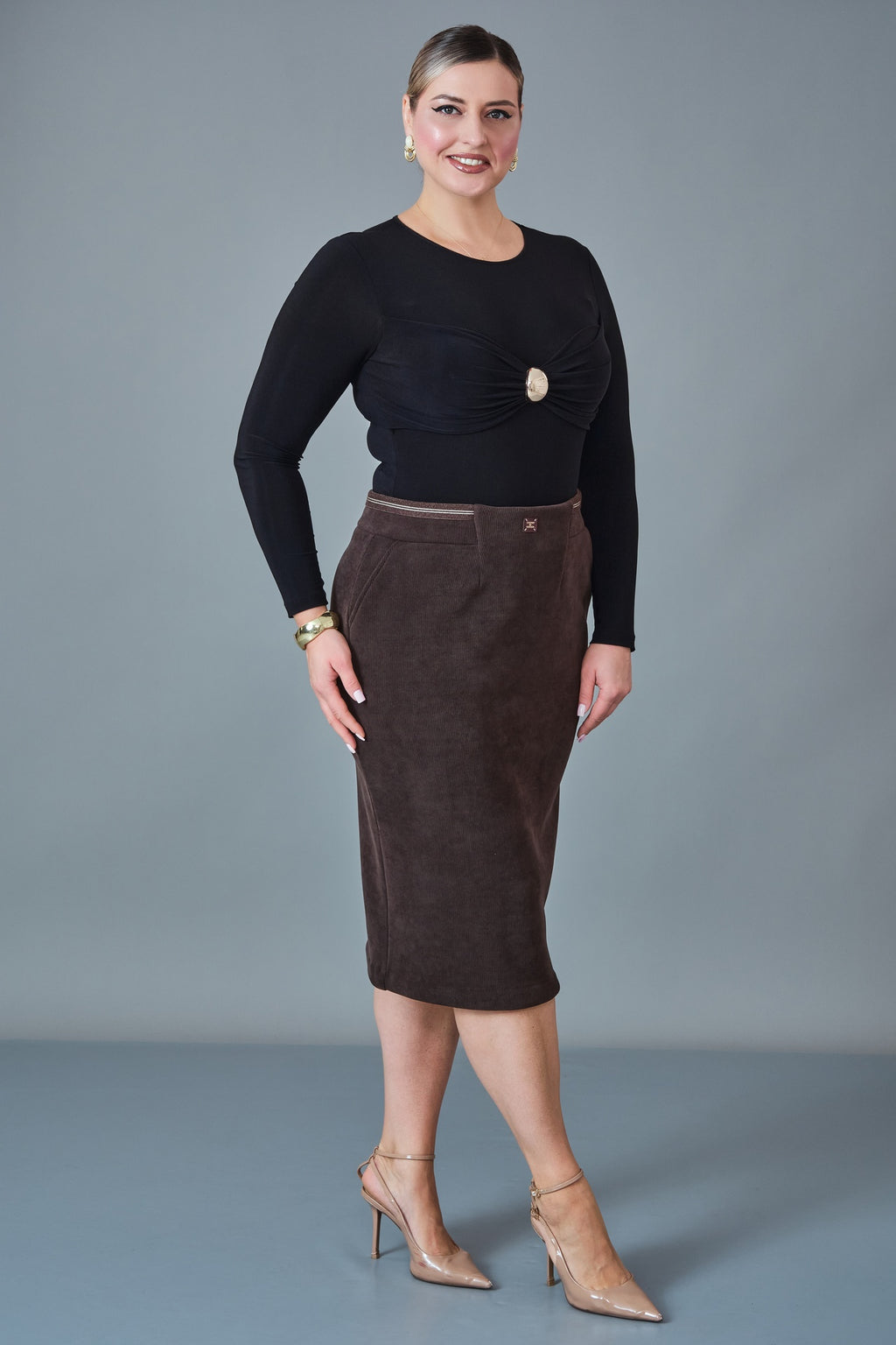 Elitline - Plus Size Skirt (ELT27K2-15-4048)