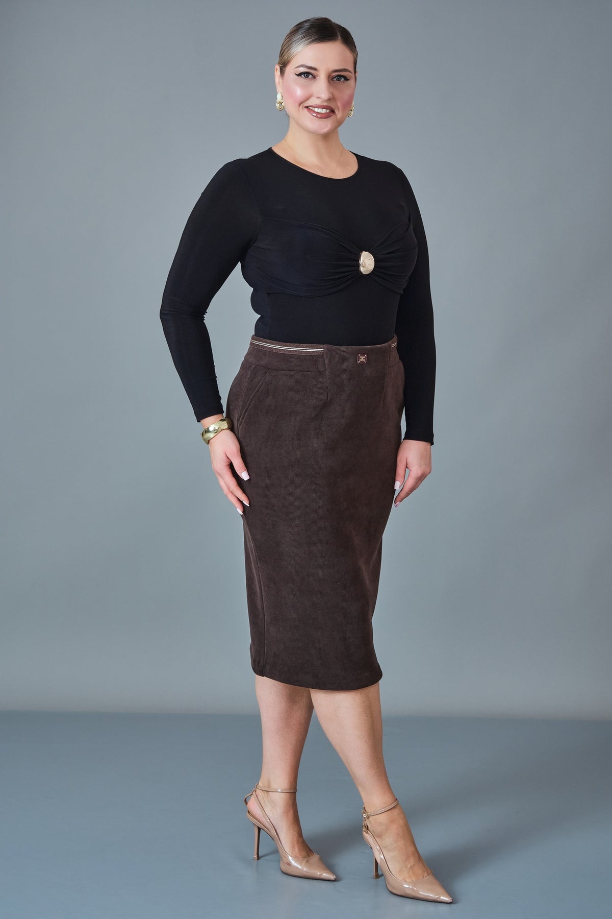 Elitline - Plus Size Skirt (ELT27K2-15-4048)