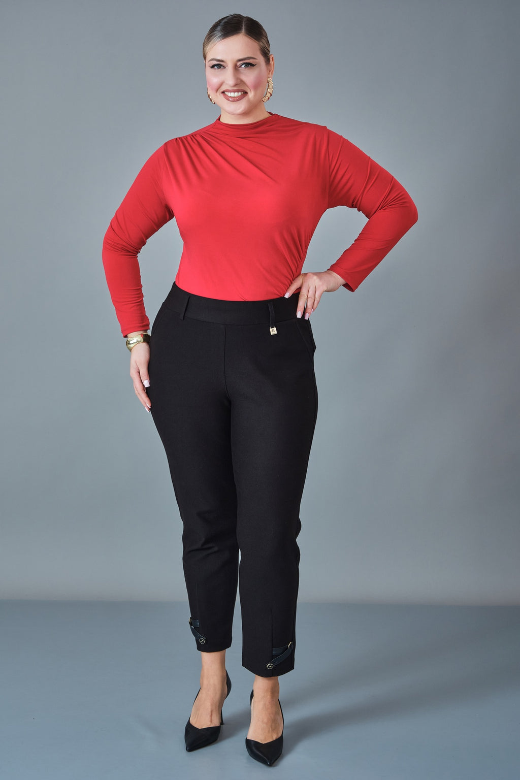 Elitline - Plus Size Trousers (ELT27K1-01-4152)