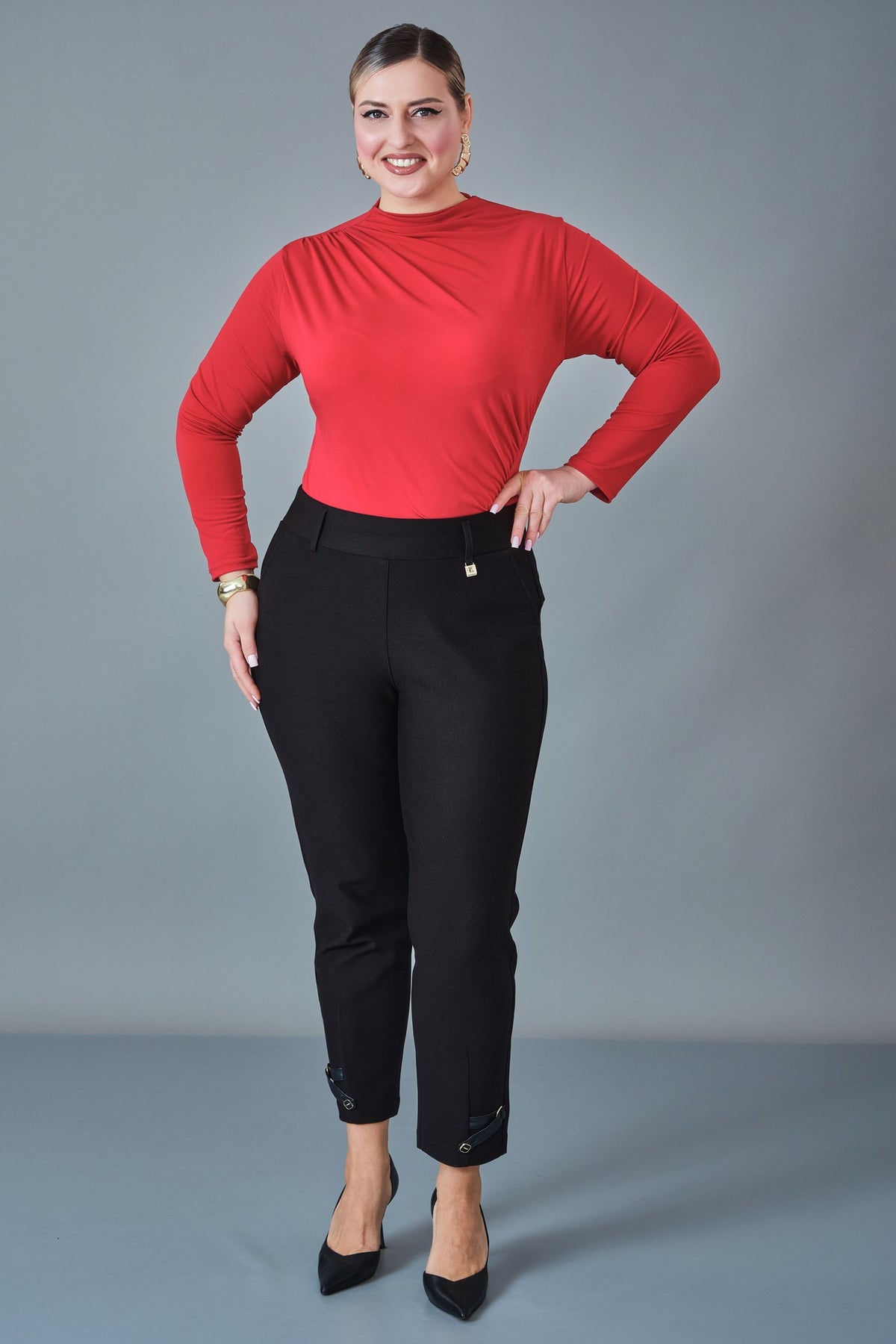 Elitline - Plus Size Trousers (ELT27K1-01-4152)