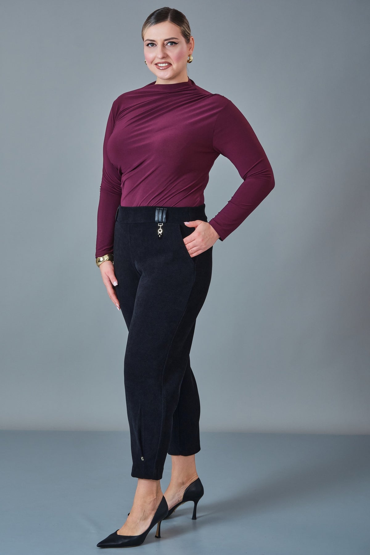 Elitline - Plus Size Trousers (ELT27K1-15-4160)