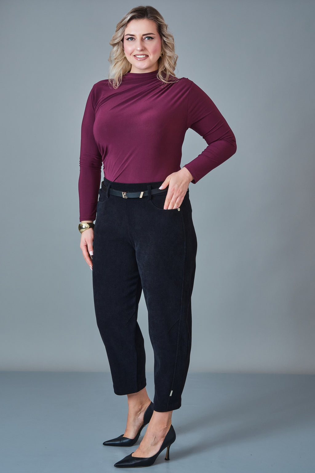 Elitline - Plus Size Trousers (ELT27K1-15-4156)