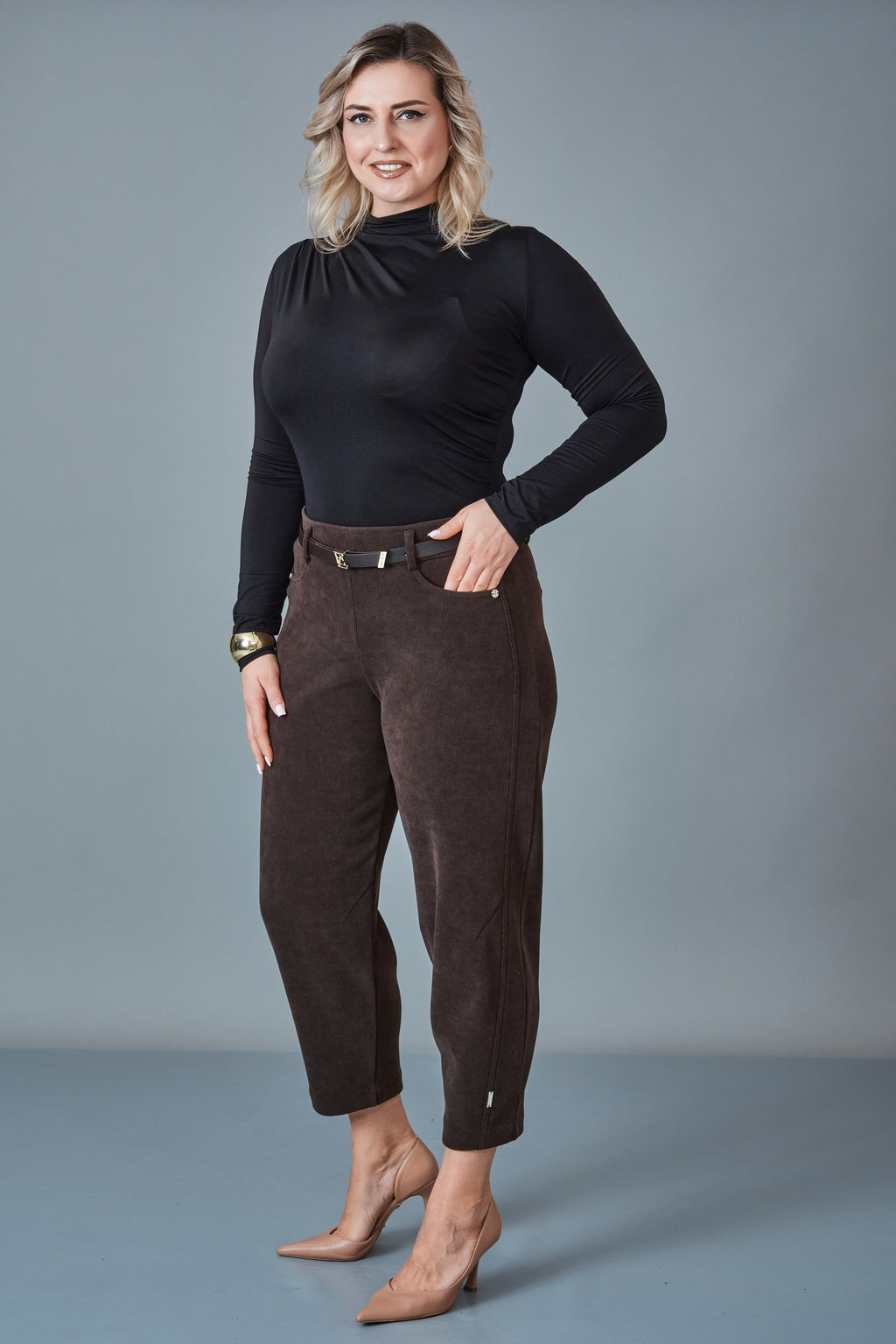 Elitline - Plus Size Trousers (ELT27K1-15-4156)
