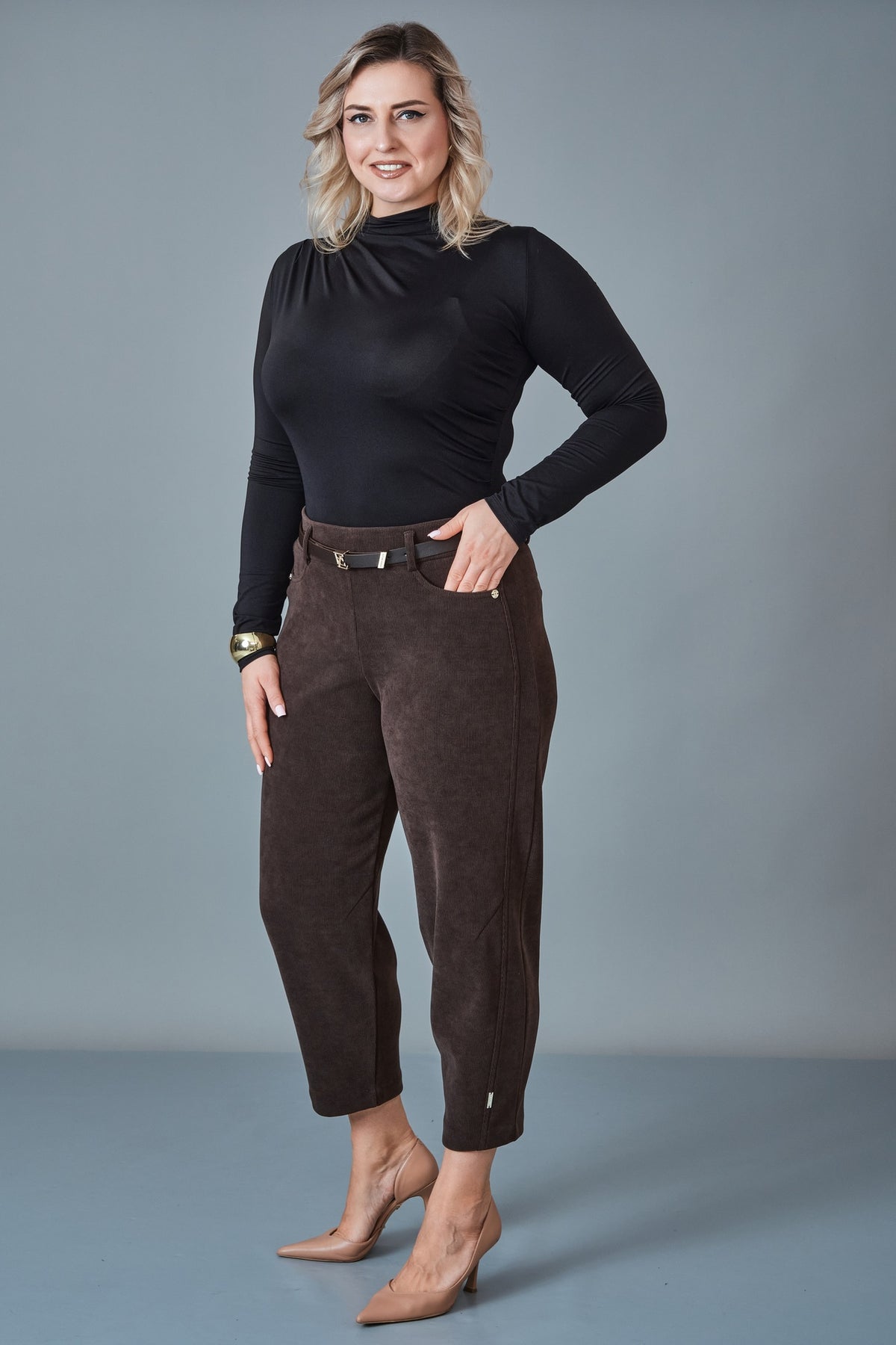 Elitline - Plus Size Trousers (ELT27K1-15-4156)