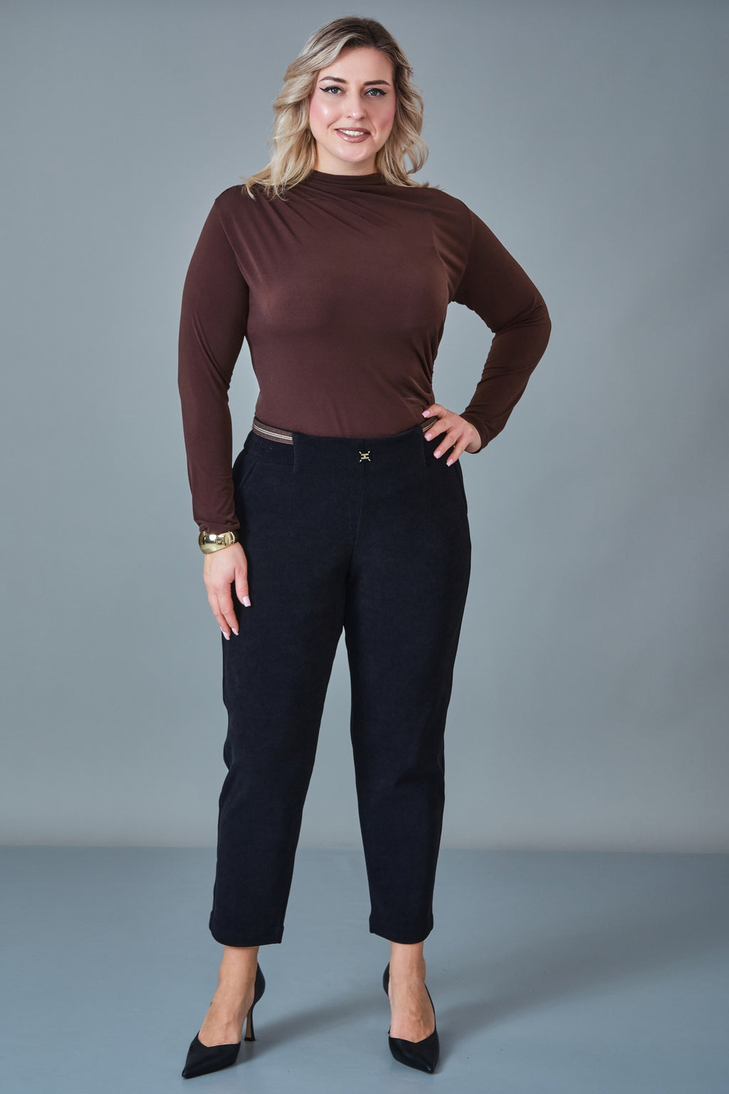 Elitline - Plus Size Trousers (ELT27K1-15-4158)