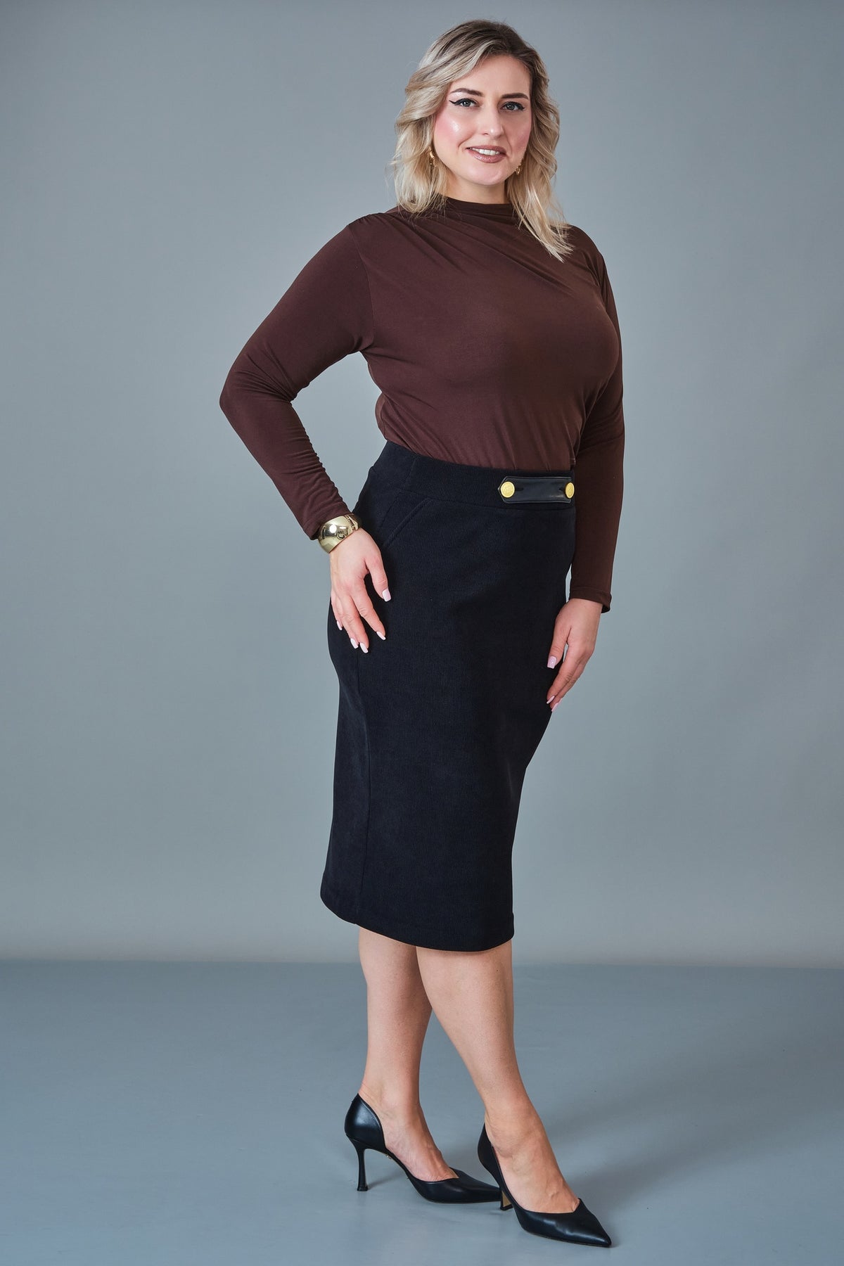 Elitline - Plus Size Skirt (ELT27K2-15-4049)