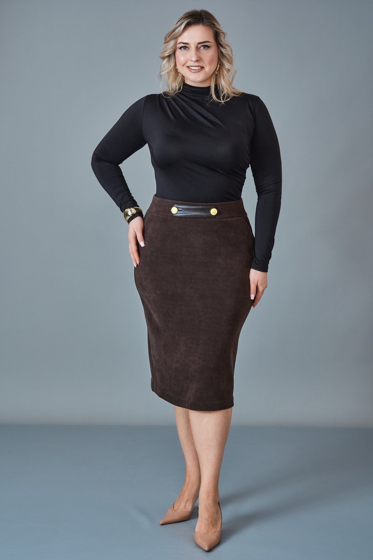 Elitline - Plus Size Skirt (ELT27K2-15-4049)