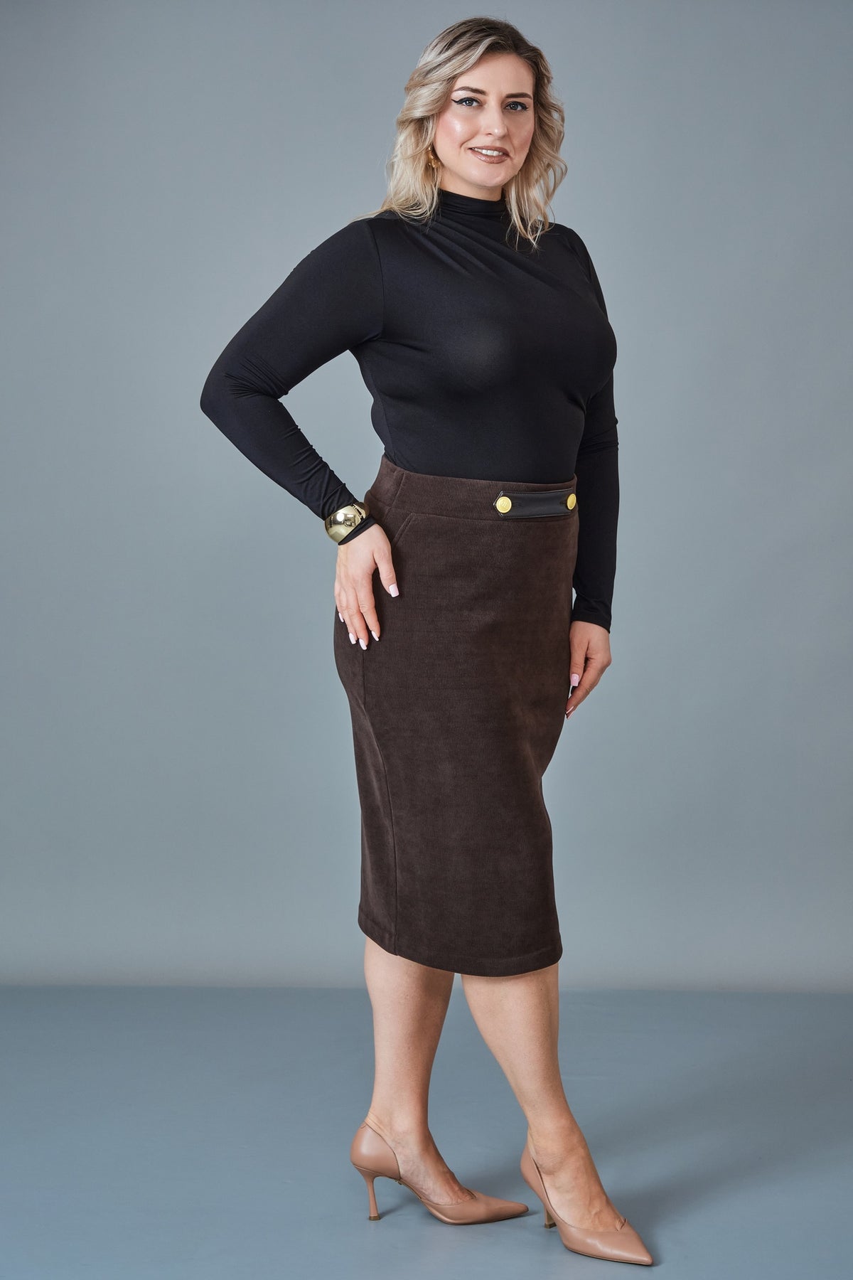 Elitline - Plus Size Skirt (ELT27K2-15-4049)
