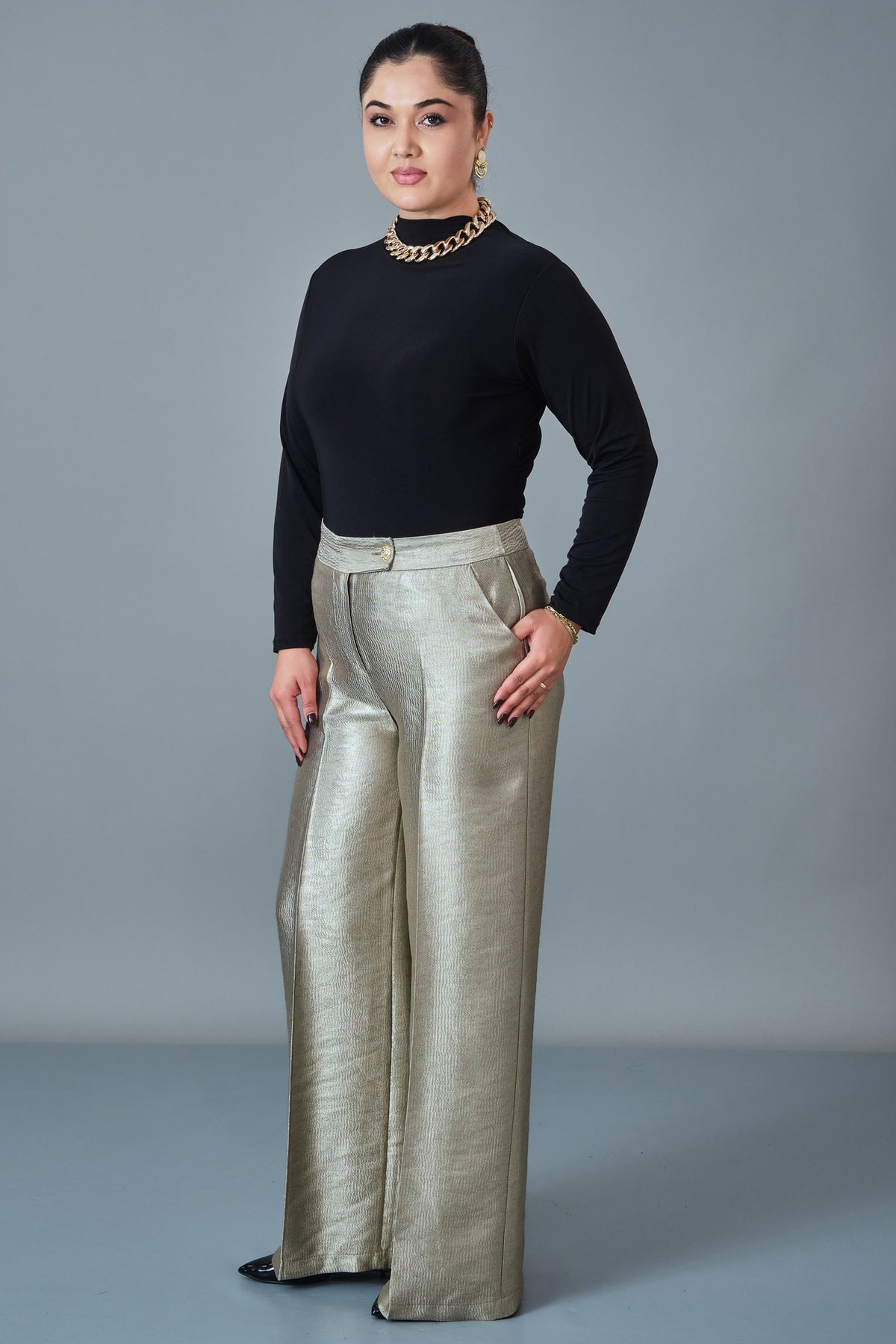 Selen - Plus Size Trousers (SLN27K51876)