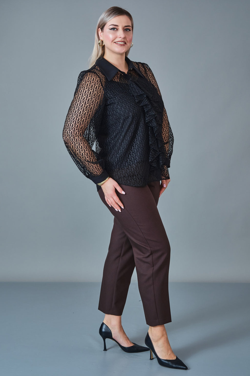 Modalinda - Plus Size Blouse (MDL27K51185)