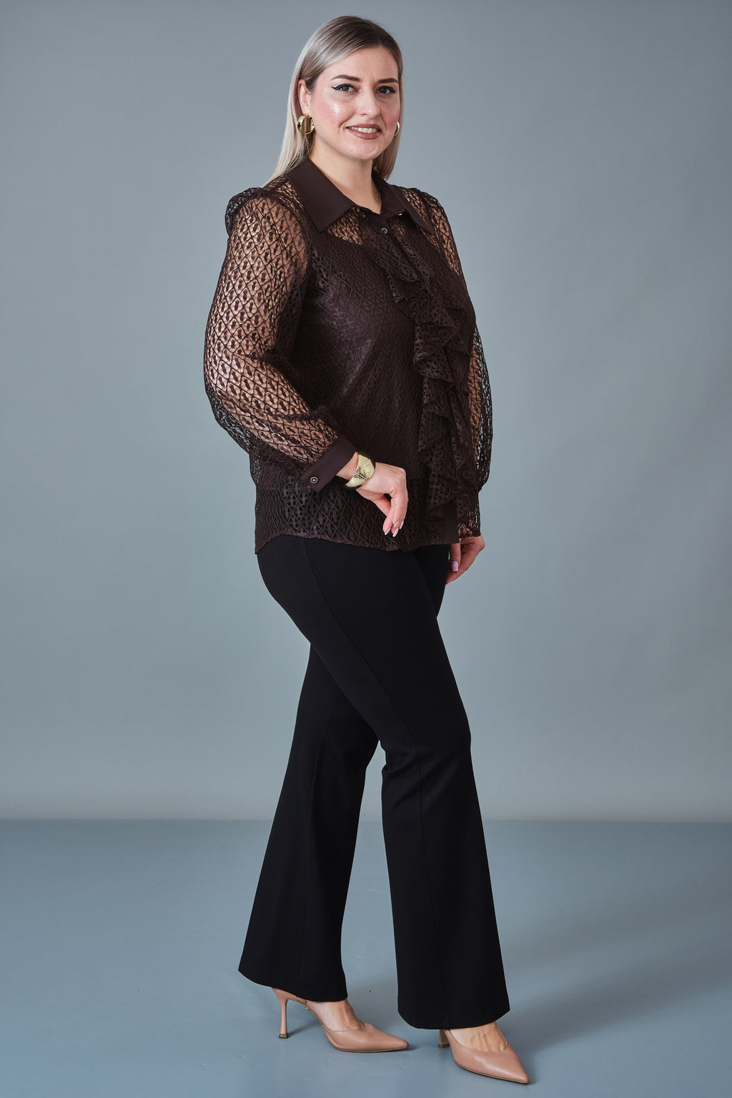 Modalinda - Plus Size Blouse (MDL27K51185)