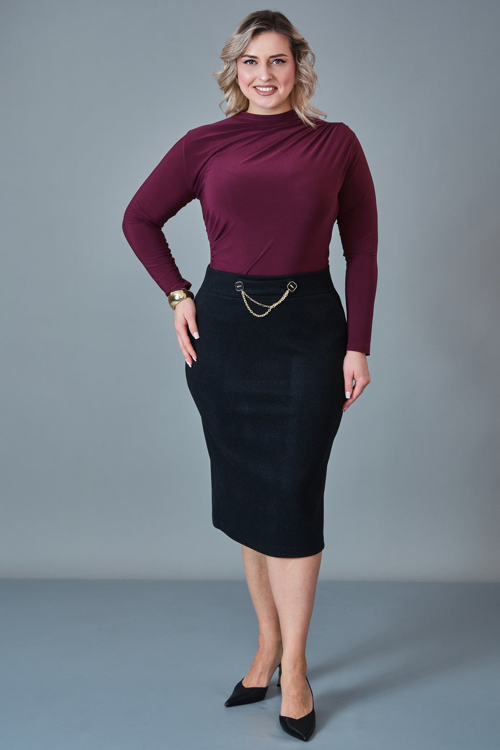 Elitline - Plus Size Skirt (ELT27K2-28-4050)