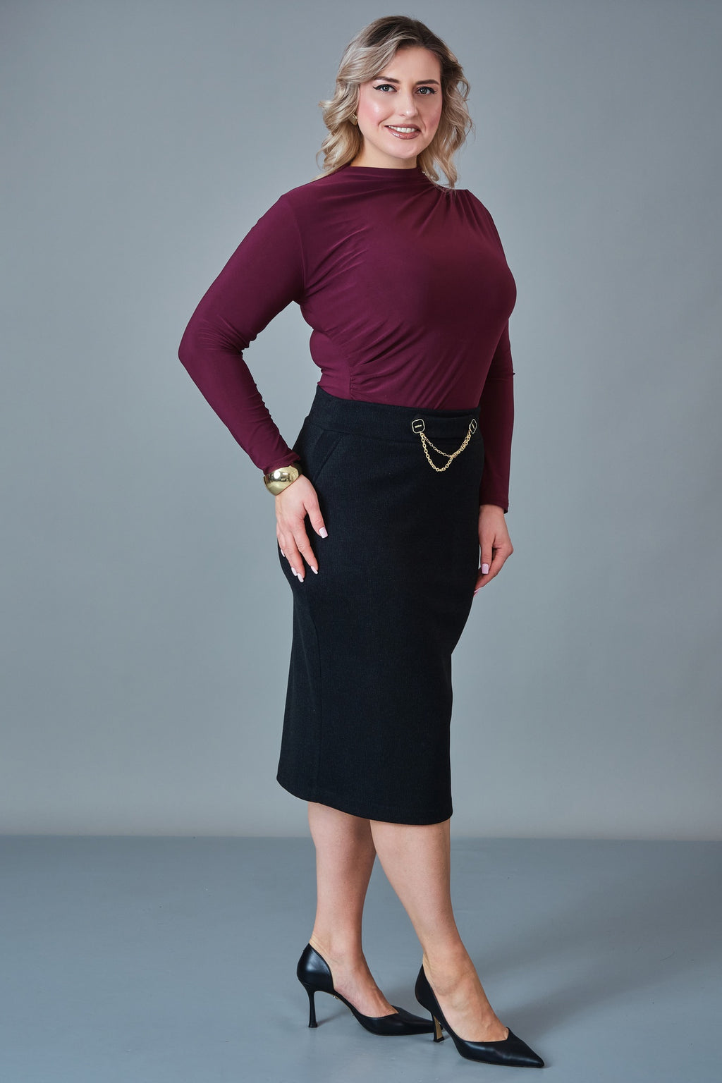 Elitline - Plus Size Skirt (ELT27K2-28-4050)