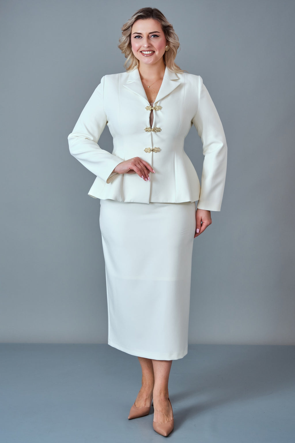 Butik Dayi - Plus Size Suit (BDY27K44494-31627-576)