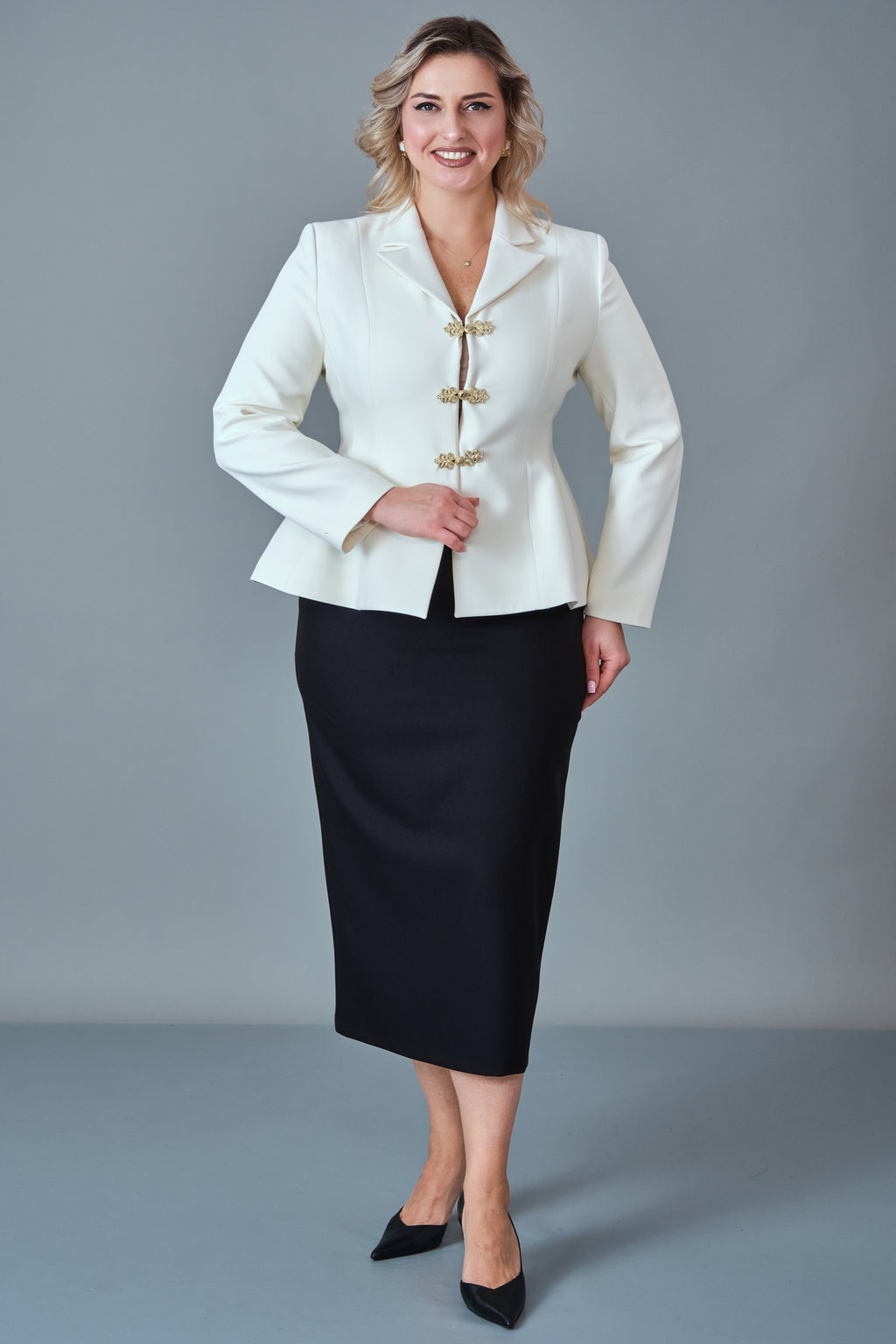 Butik Dayi - Plus Size Suit (BDY27K44494-31627-576)