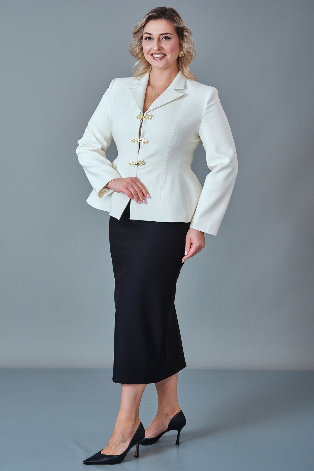 Butik Dayi - Plus Size Suit (BDY27K44494-31627-576)