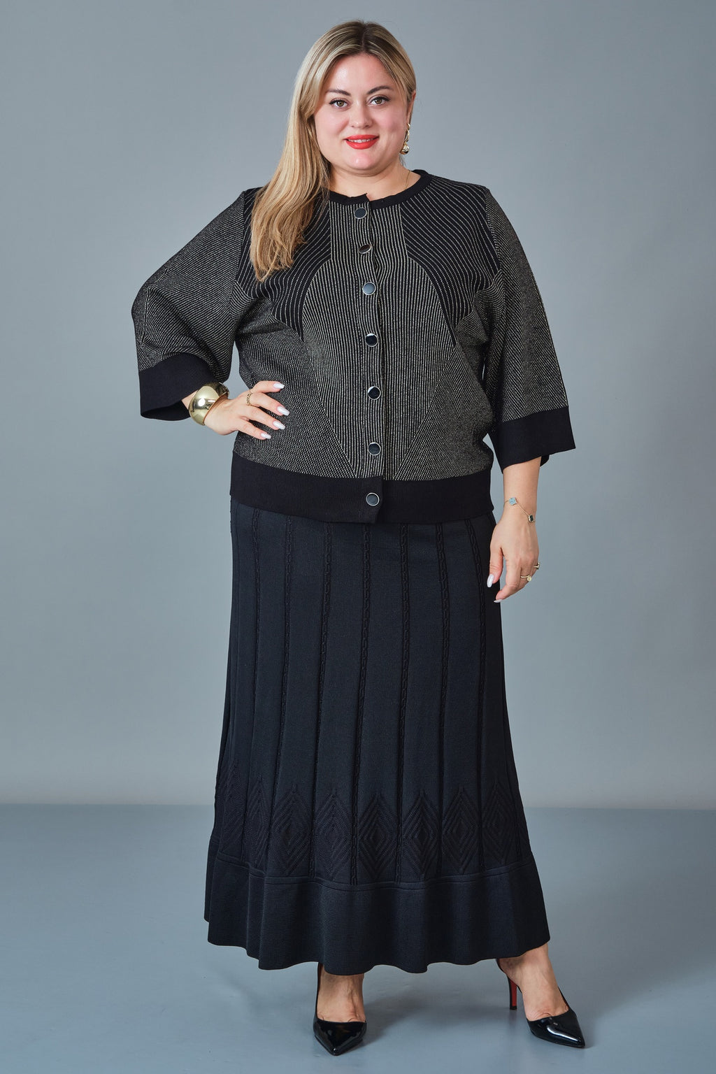 Desender - Plus Size Trench Coat (DES27K9060)
