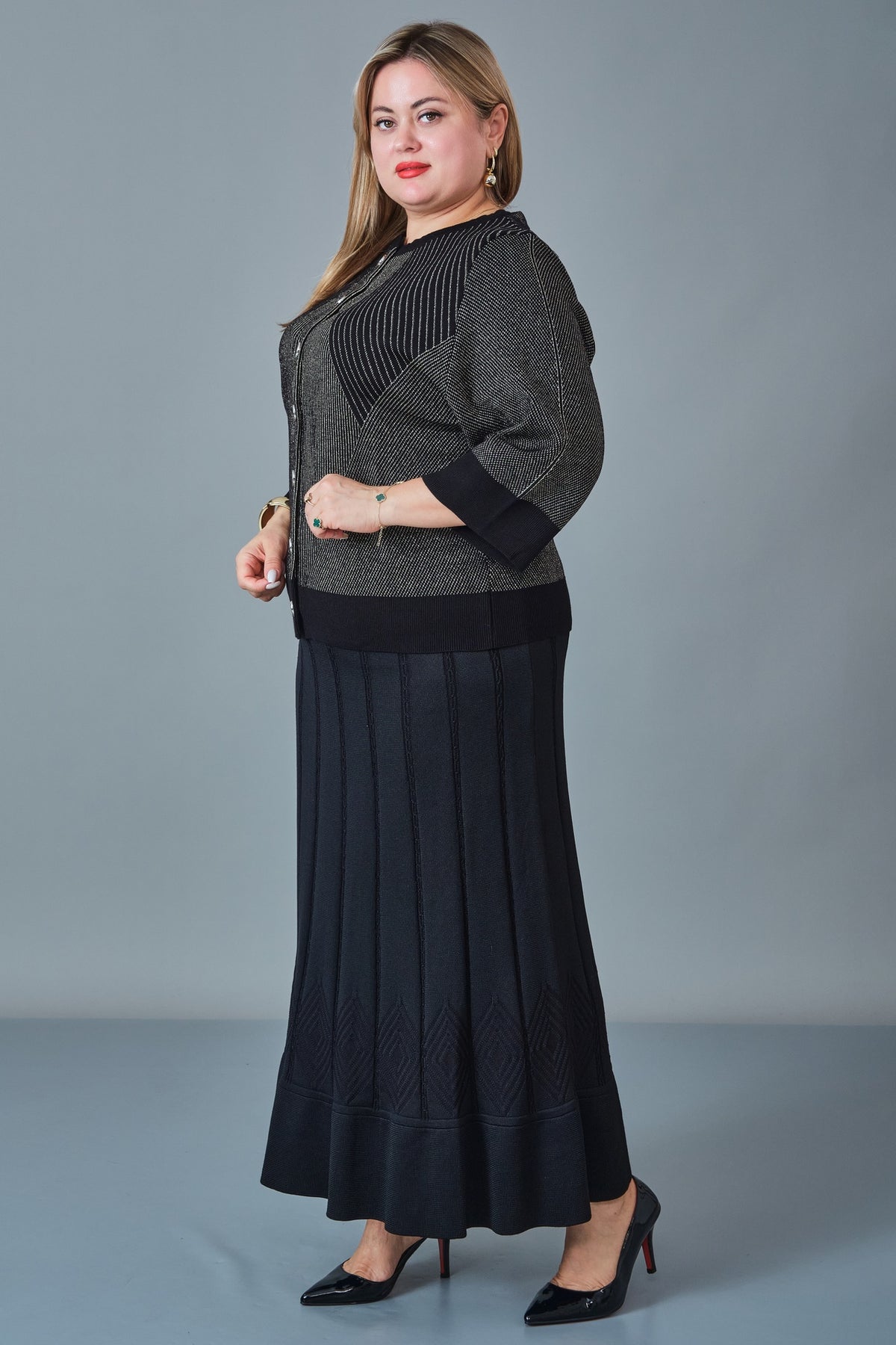 Desender - Plus Size Trench Coat (DES27K9060)
