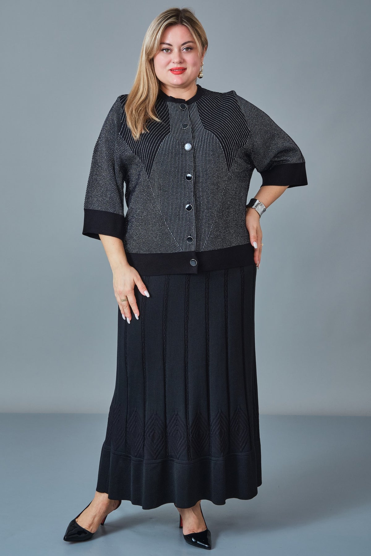 Desender - Plus Size Trench Coat (DES27K9060)