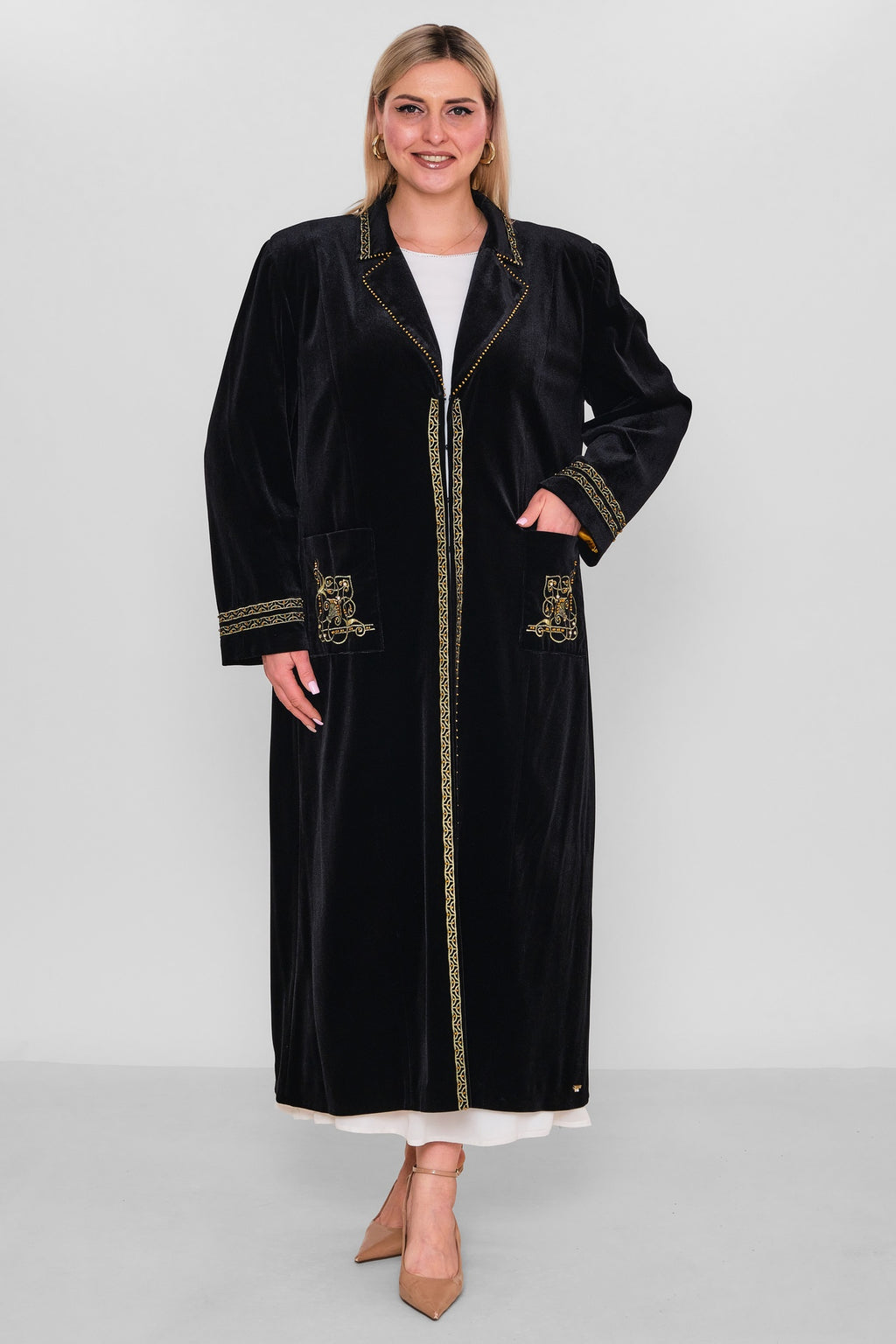 Ksas - Extended Plus Size Cardigan (KSASEH-45-1) - 8690202506930