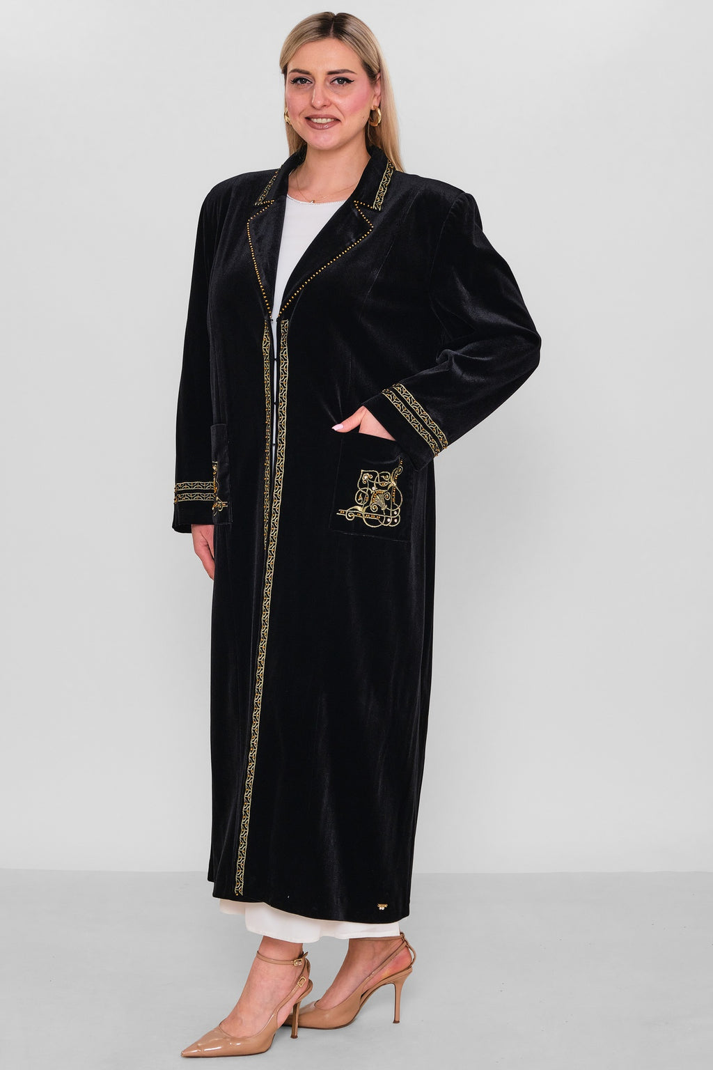 Ksas - Extended Plus Size Cardigan (KSASEH-45-1) - 8690202506930