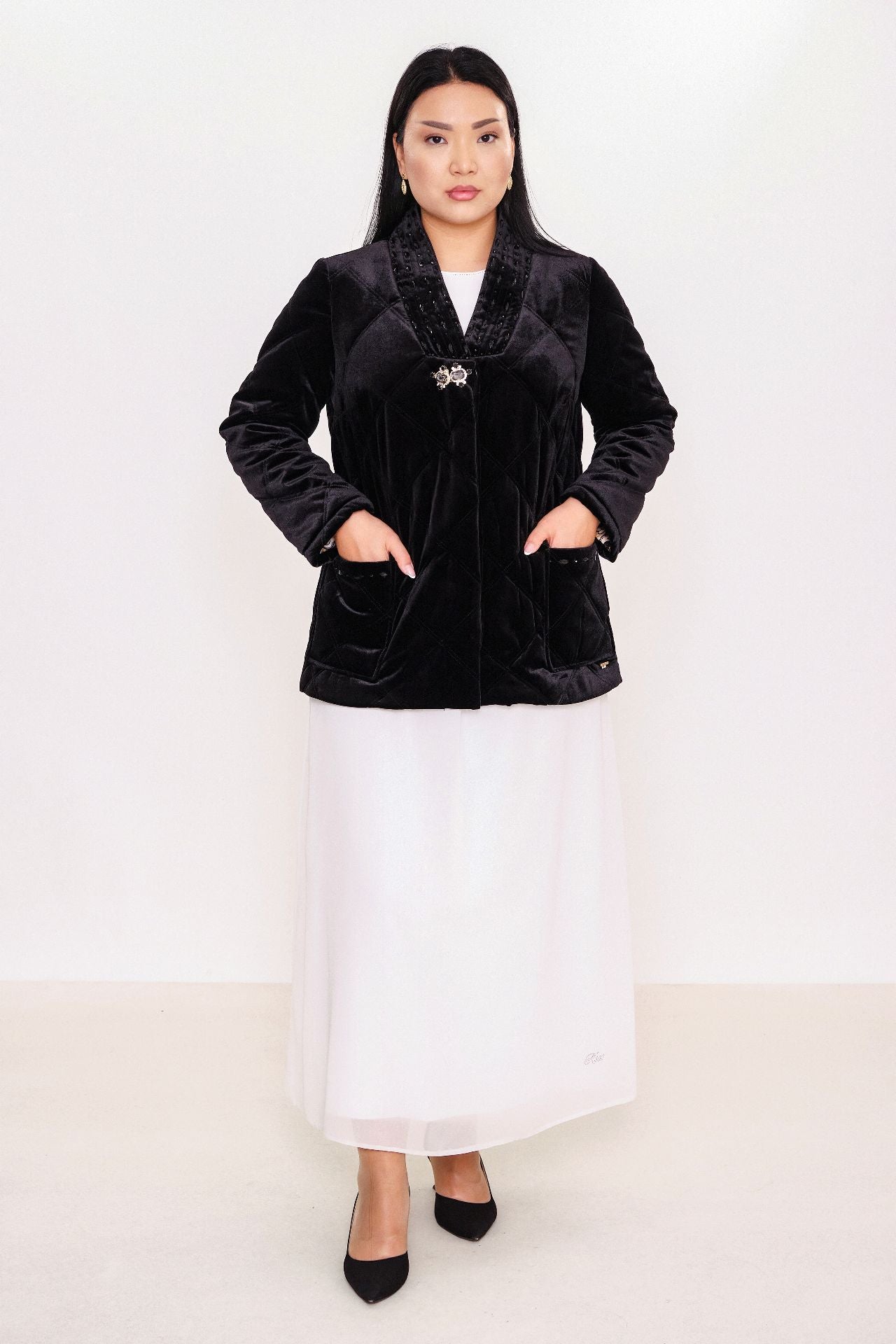 Ksas - Plus Size Coat (KSASEH-46) - 8690202506947