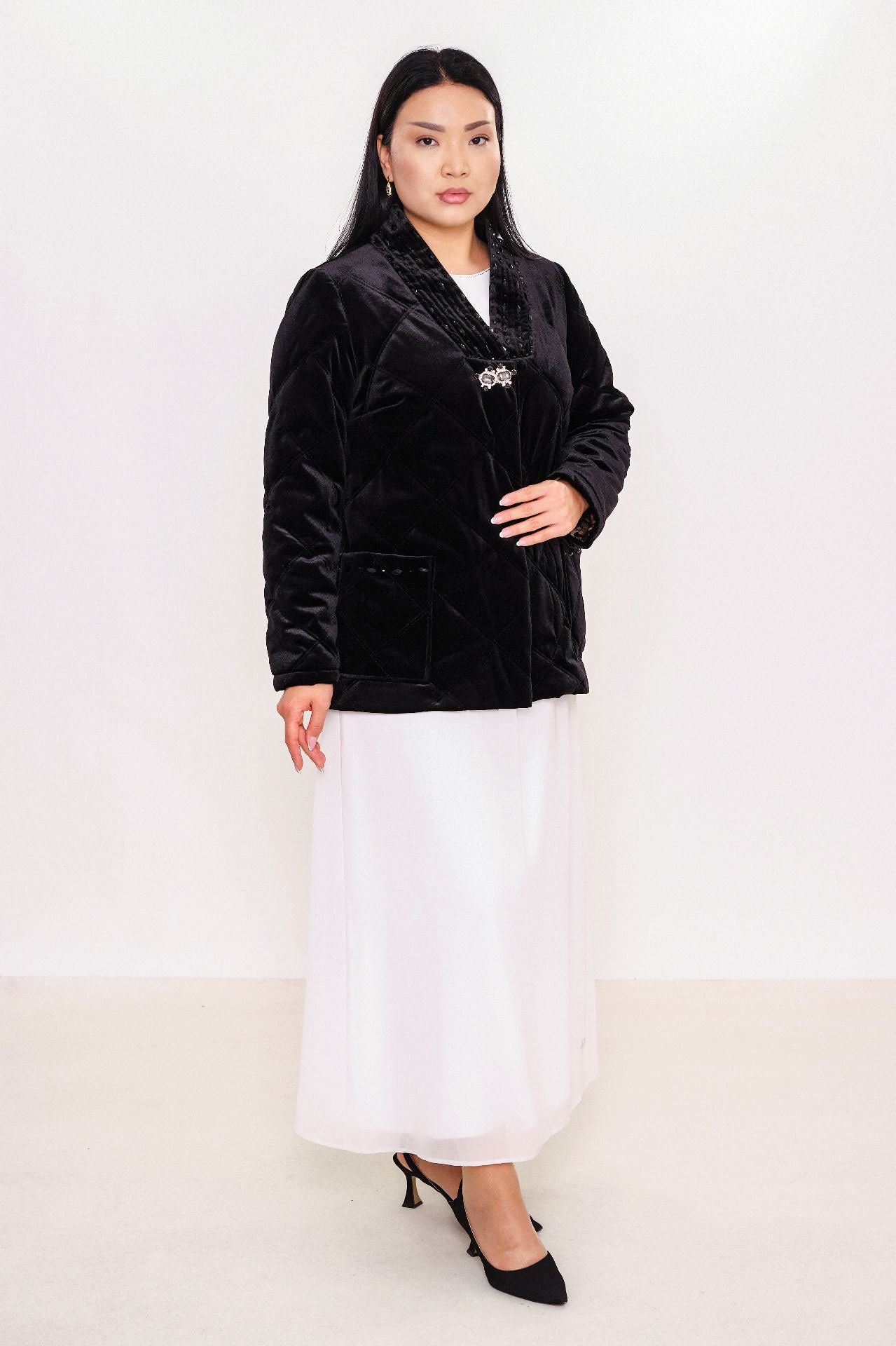 Ksas - Plus Size Coat (KSASEH-46) - 8690202506947