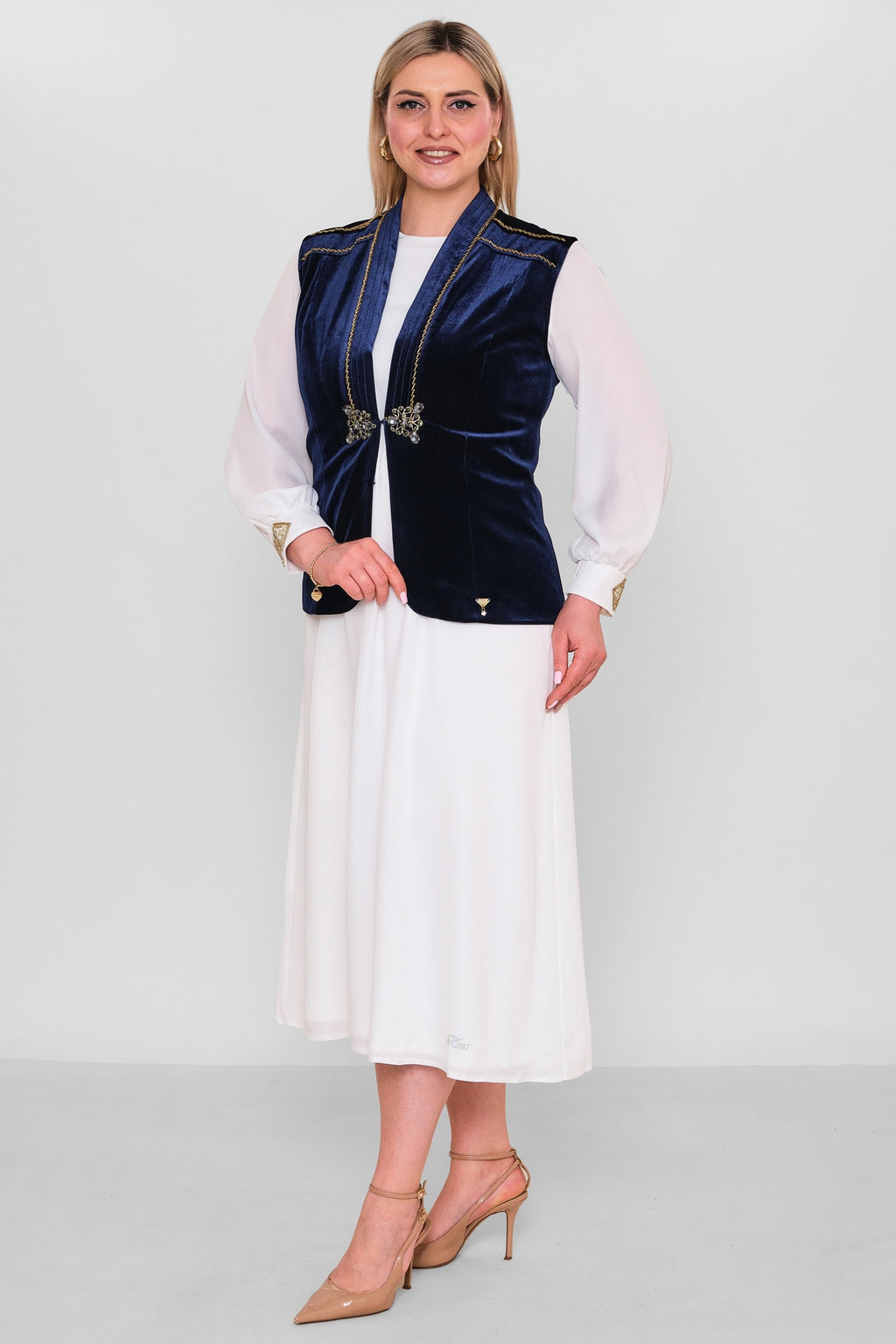 Ksas - Plus Size Waistcoat (KSASEH-005) - 8690202507173