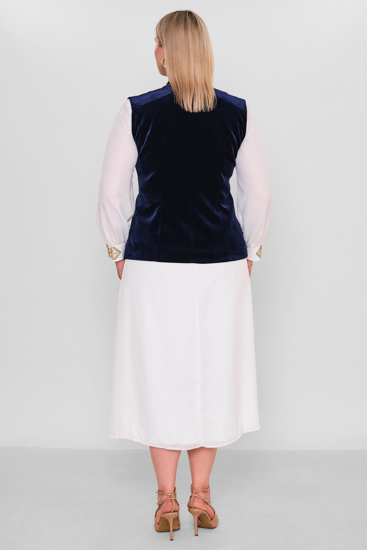 Ksas - Plus Size Waistcoat (KSASEH-005) - 8690202507173