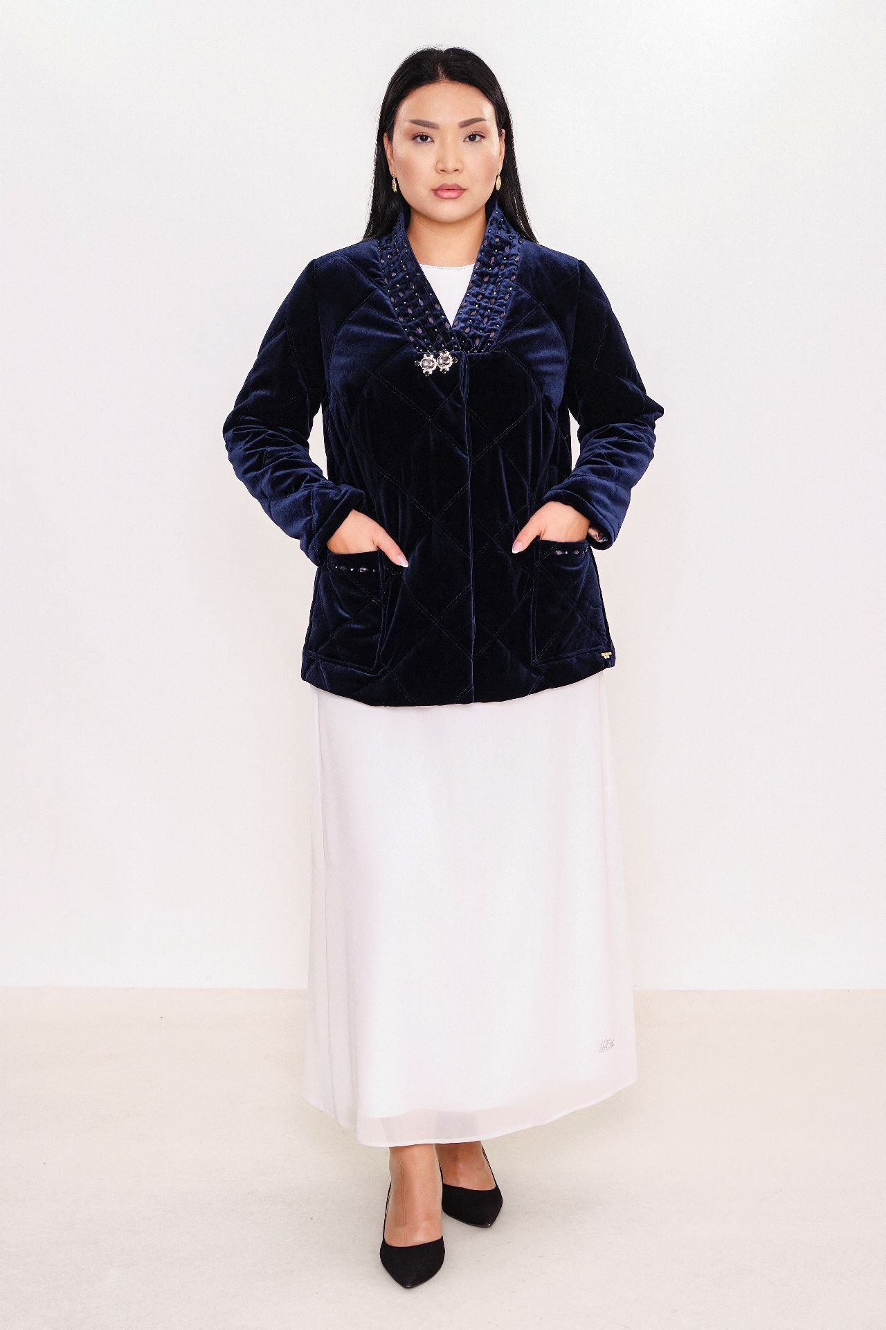 Ksas - Plus Size Coat (KSASEH-46) - 8690202507234