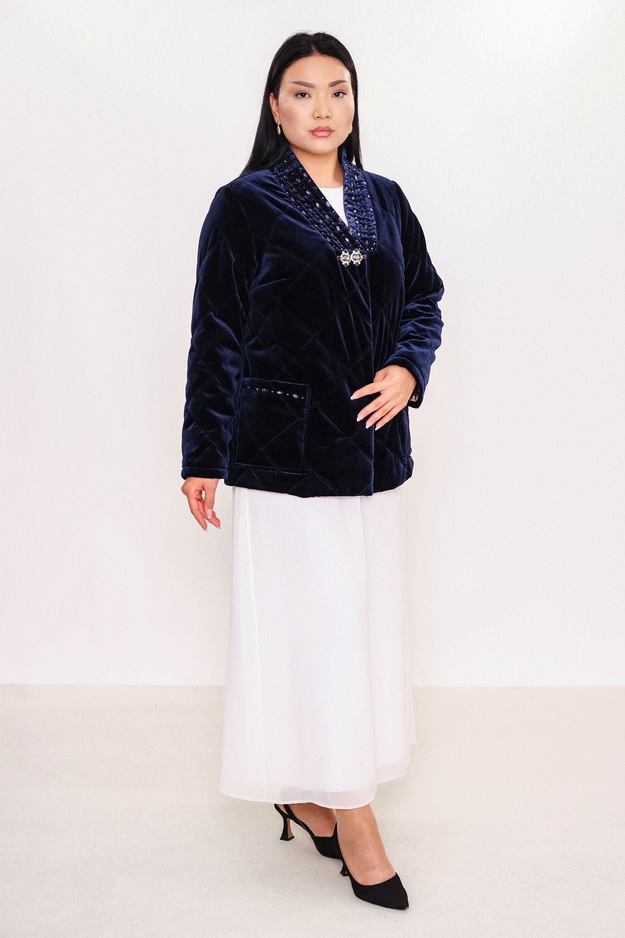 Ksas - Plus Size Coat (KSASEH-46) - 8690202507234