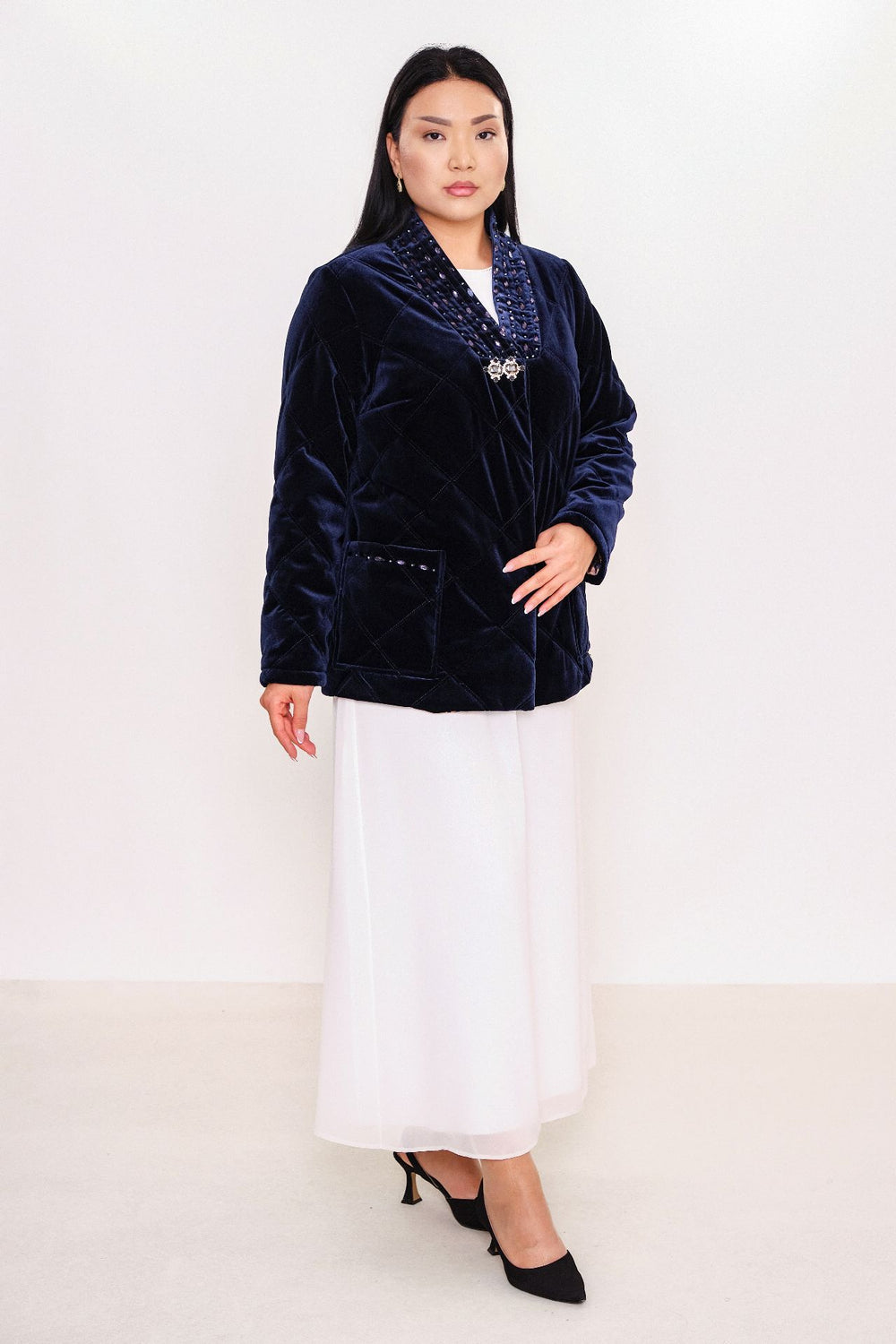 Ksas - Plus Size Coat (KSASEH-46) - 8690202507234