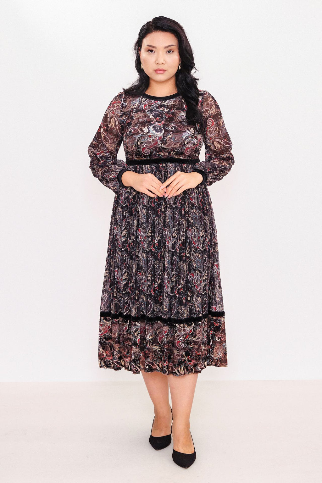 Ksas - Plus Size Dress (KSAS31552) - 8690202512085