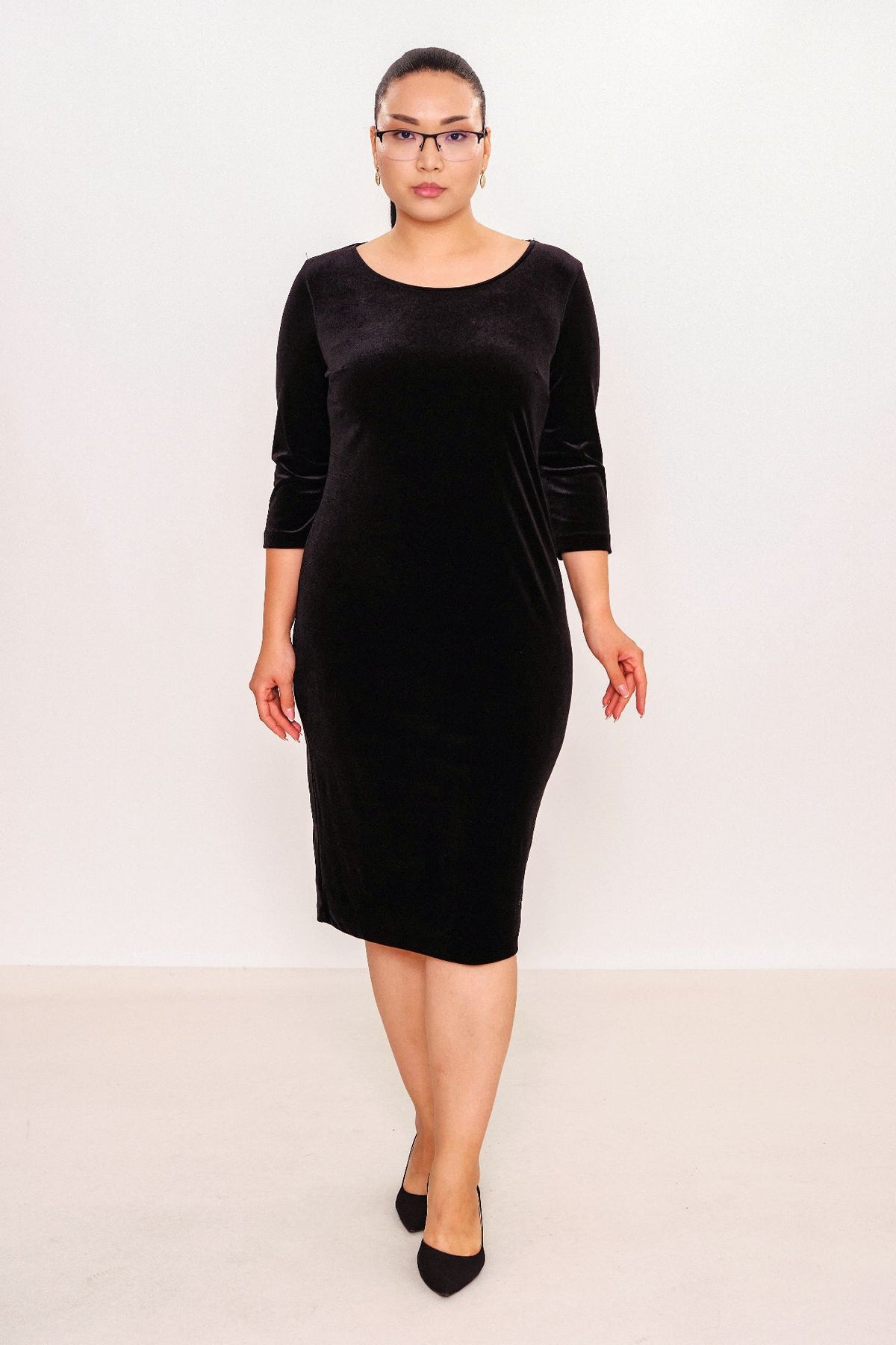 Ksas - Plus Size Dress (KSAS31878) - 8690202512092