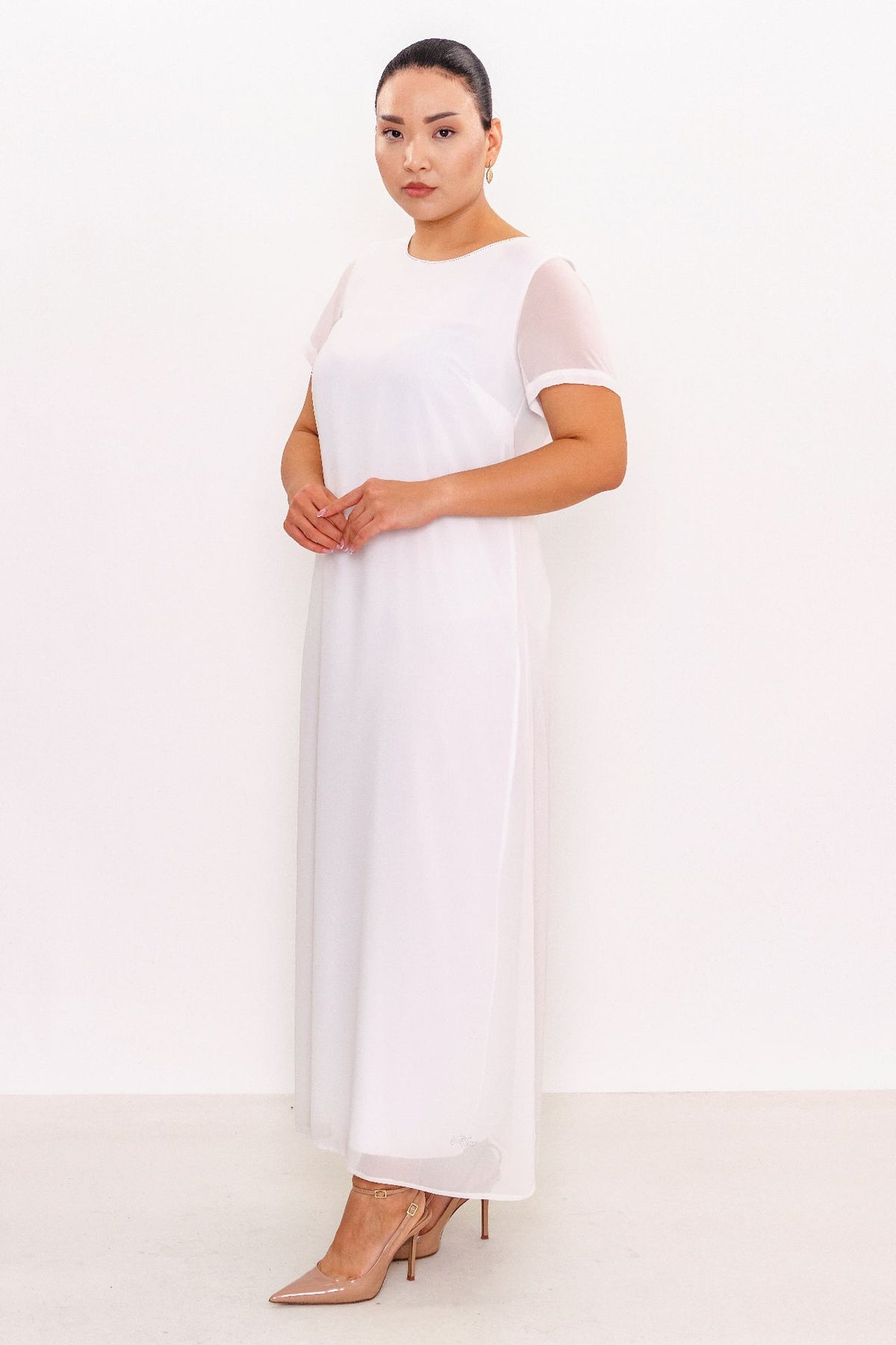 Ksas - Plus Size Dress (KSAS32311) - 8690202512245