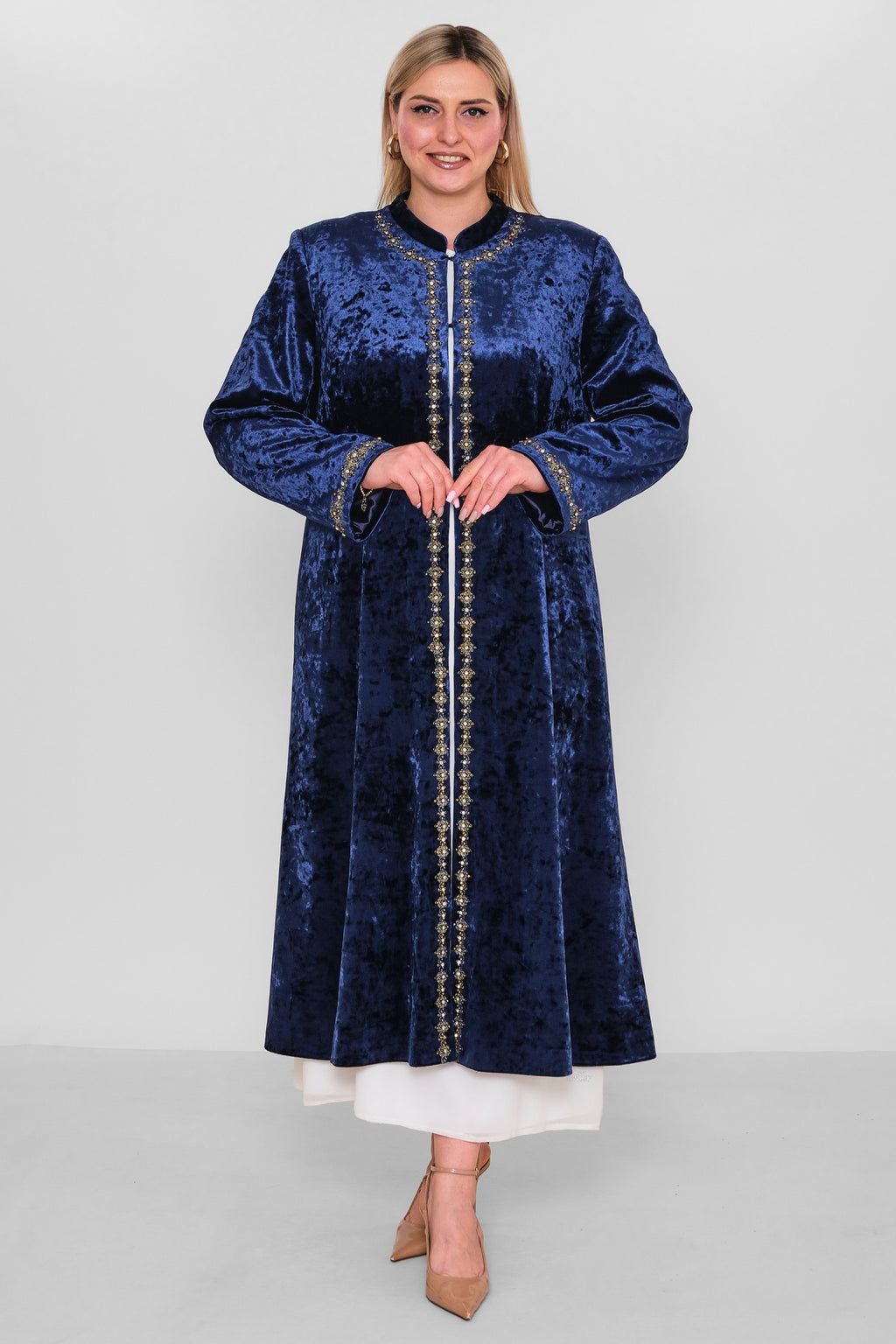 Ksas - Extended Plus Size Cardigan (KSAS4148-1) - 8690202512405