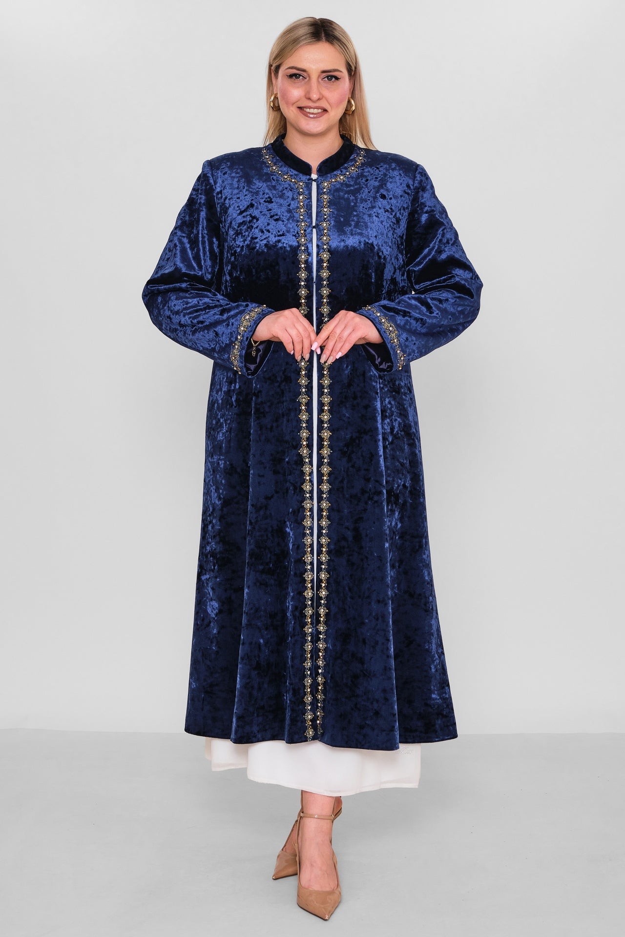 Ksas - Extended Plus Size Cardigan (KSAS4148-1) - 8690202512405